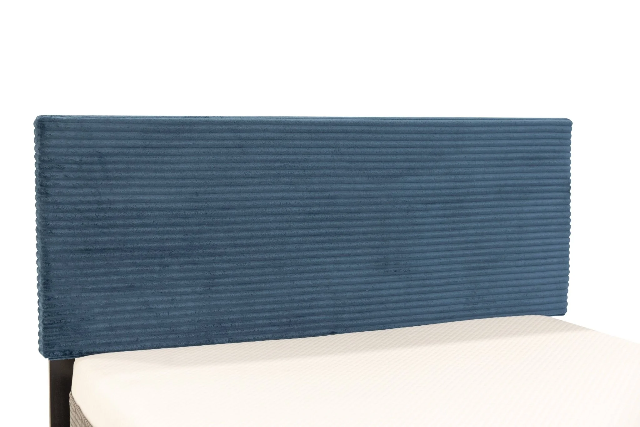 Midnight Blue Velvet Queen Bed with Storage Bench