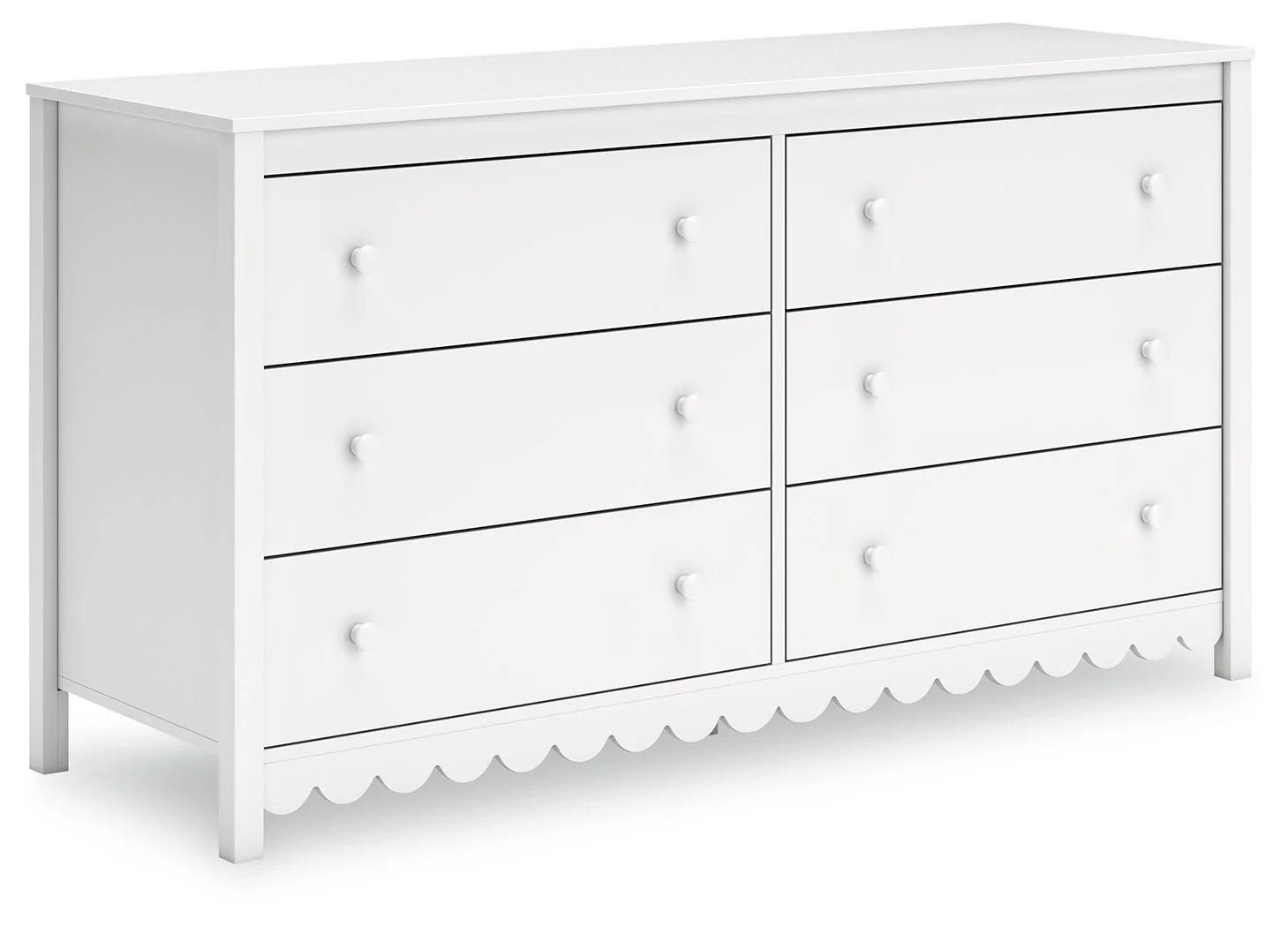 111-hallityn-six-drawer-dresser-white-1.webp Hallityn - Six Drawer Dresser - White