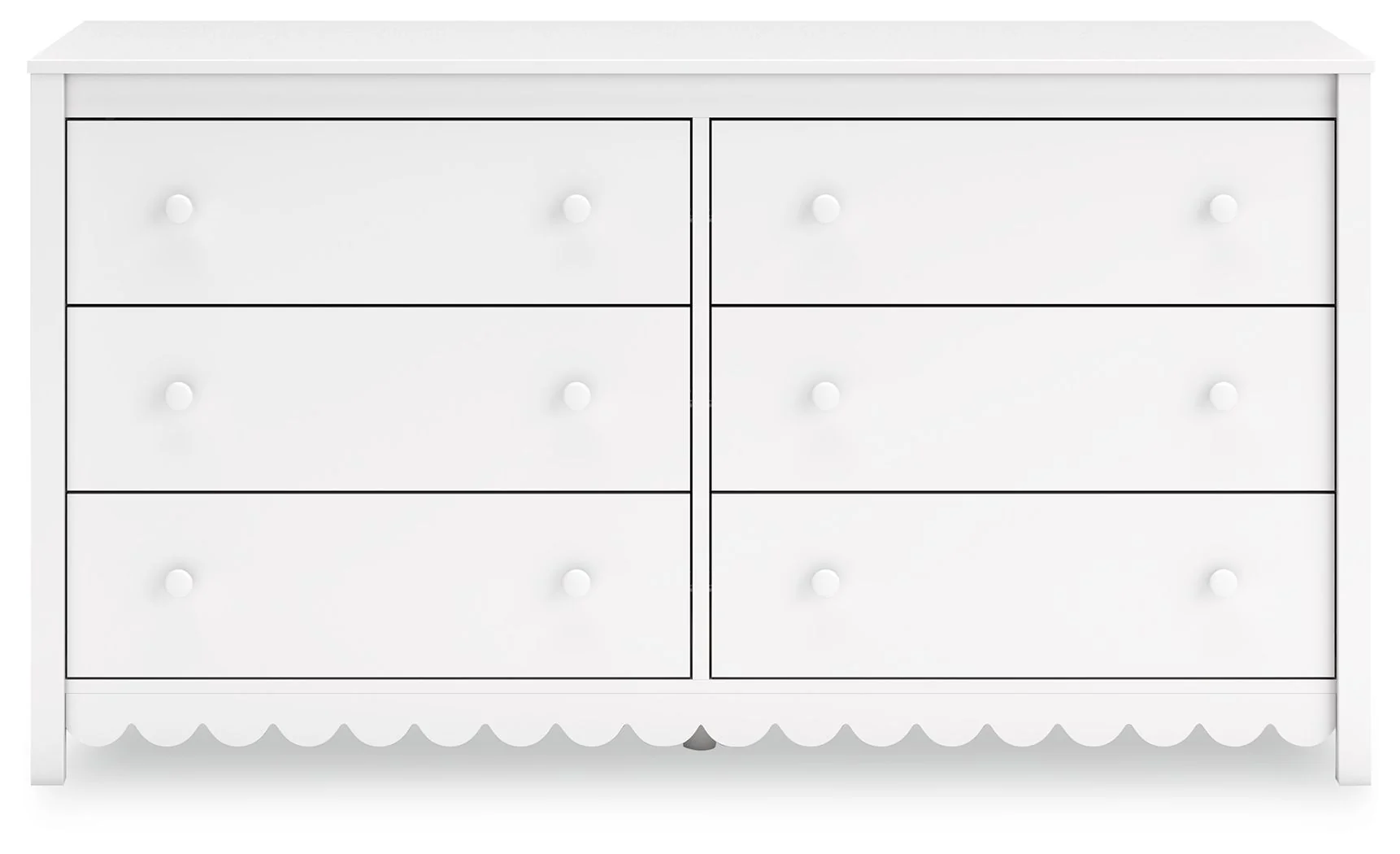 111-hallityn-six-drawer-dresser-white-8.webp Hallityn - Six Drawer Dresser - White