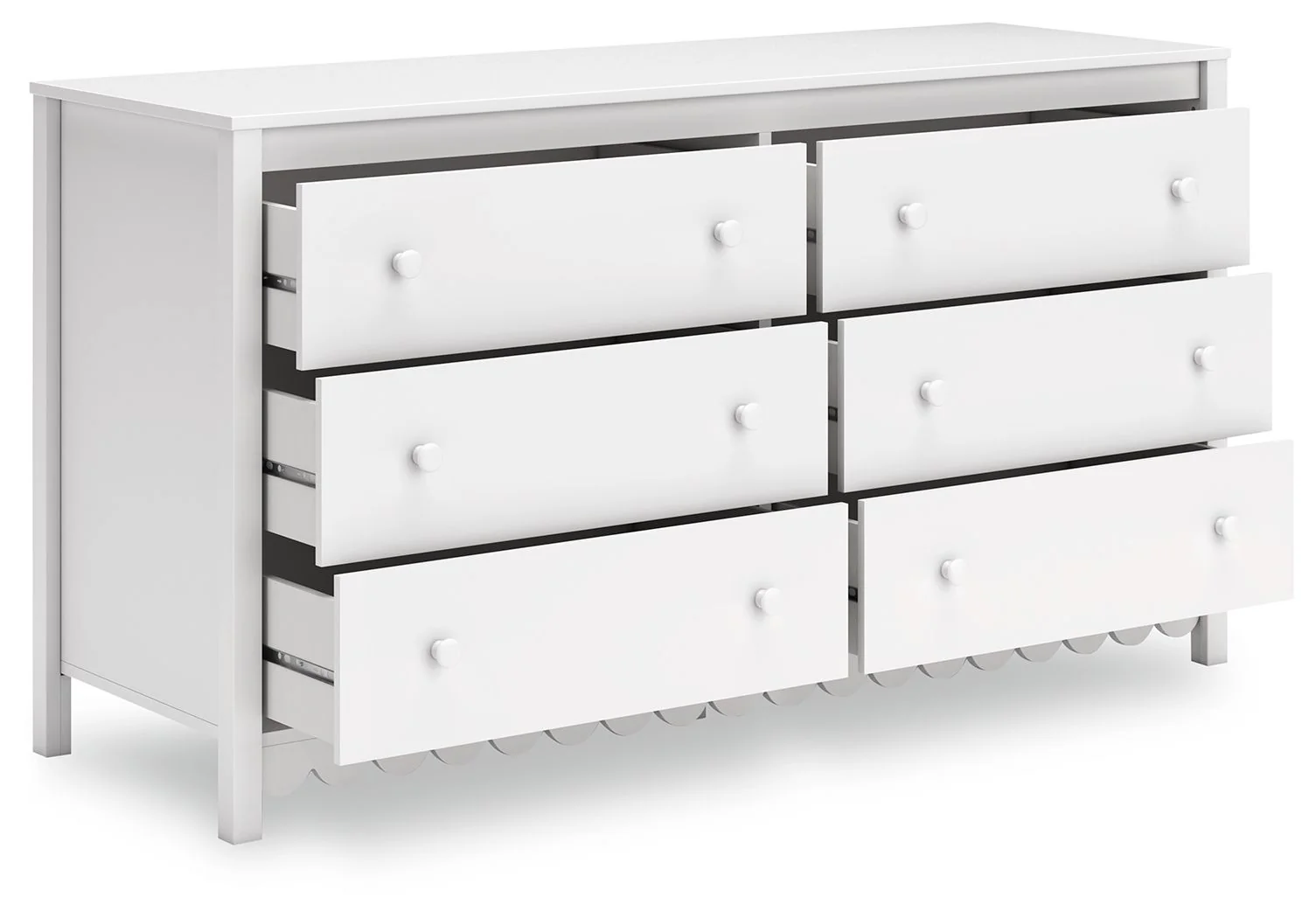 111-hallityn-six-drawer-dresser-white-9.webp Hallityn - Six Drawer Dresser - White