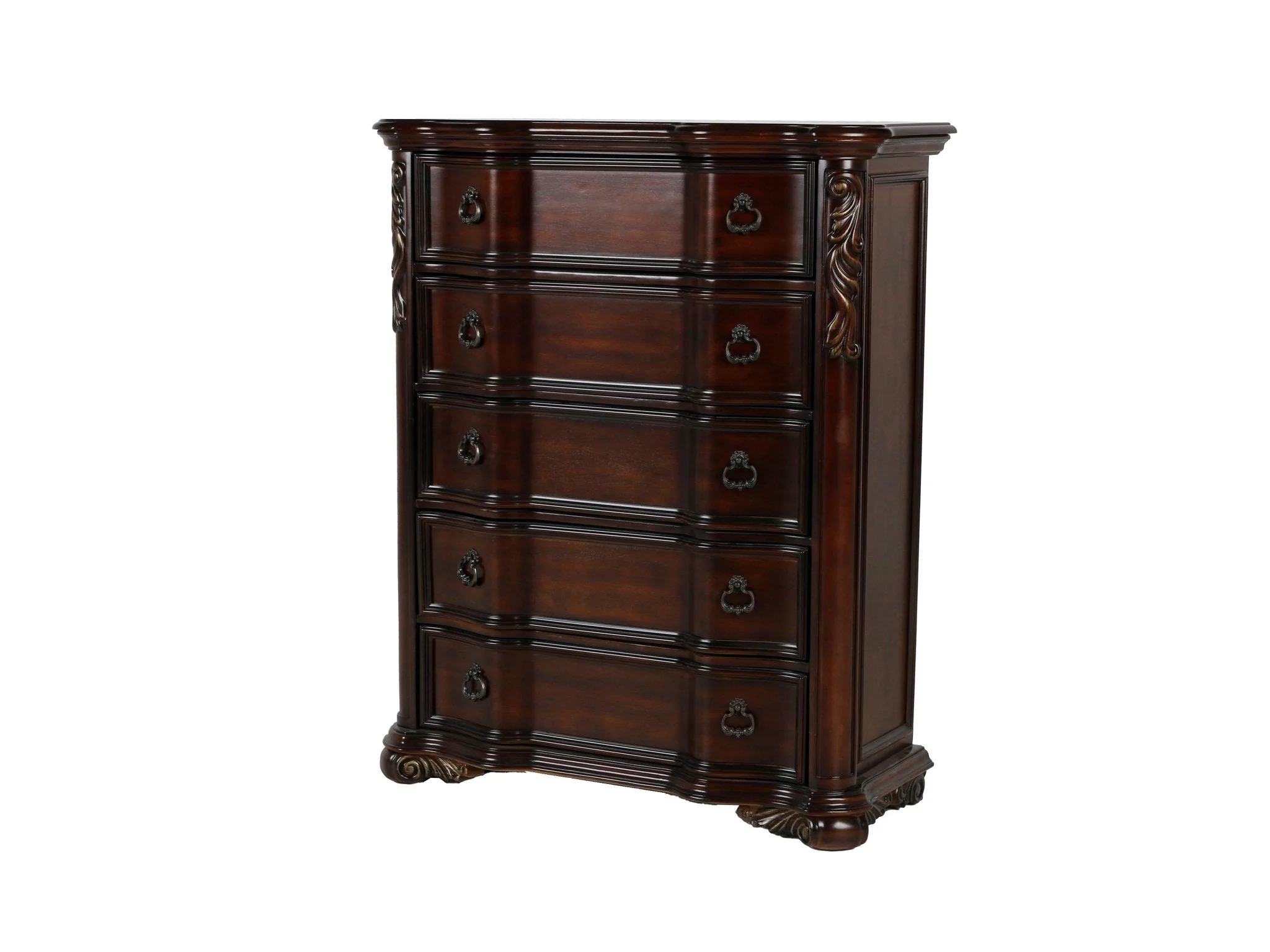 1141-traditional-style-5-drawer-chest-1.webp Traditional Style 5-Drawer Chest