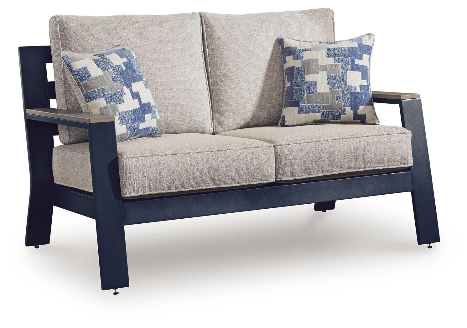 1232-east-beach-loveseat-with-cushion-blue-1.webp East Beach - Loveseat With Cushion - Blue