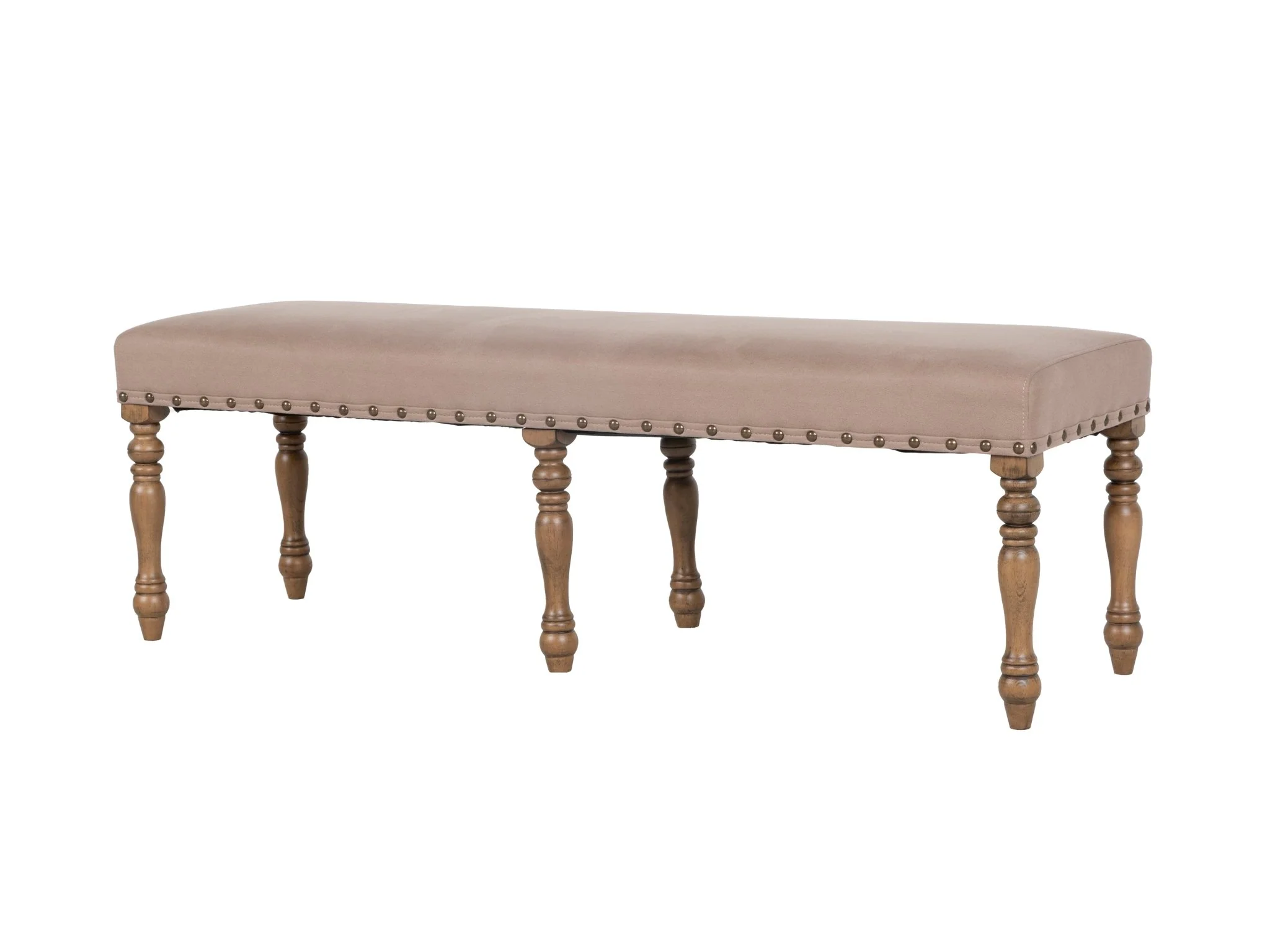 125-brown-6-piece-trestle-dining-set-with-bench-antique-dark-oak-top-upholstered-chairs-nailhead-trim-6.webp Brown 6-Piece Trestle Dining Set with Bench - Antique Dark Oak Top, Upholstered Chairs & Nailhead Trim