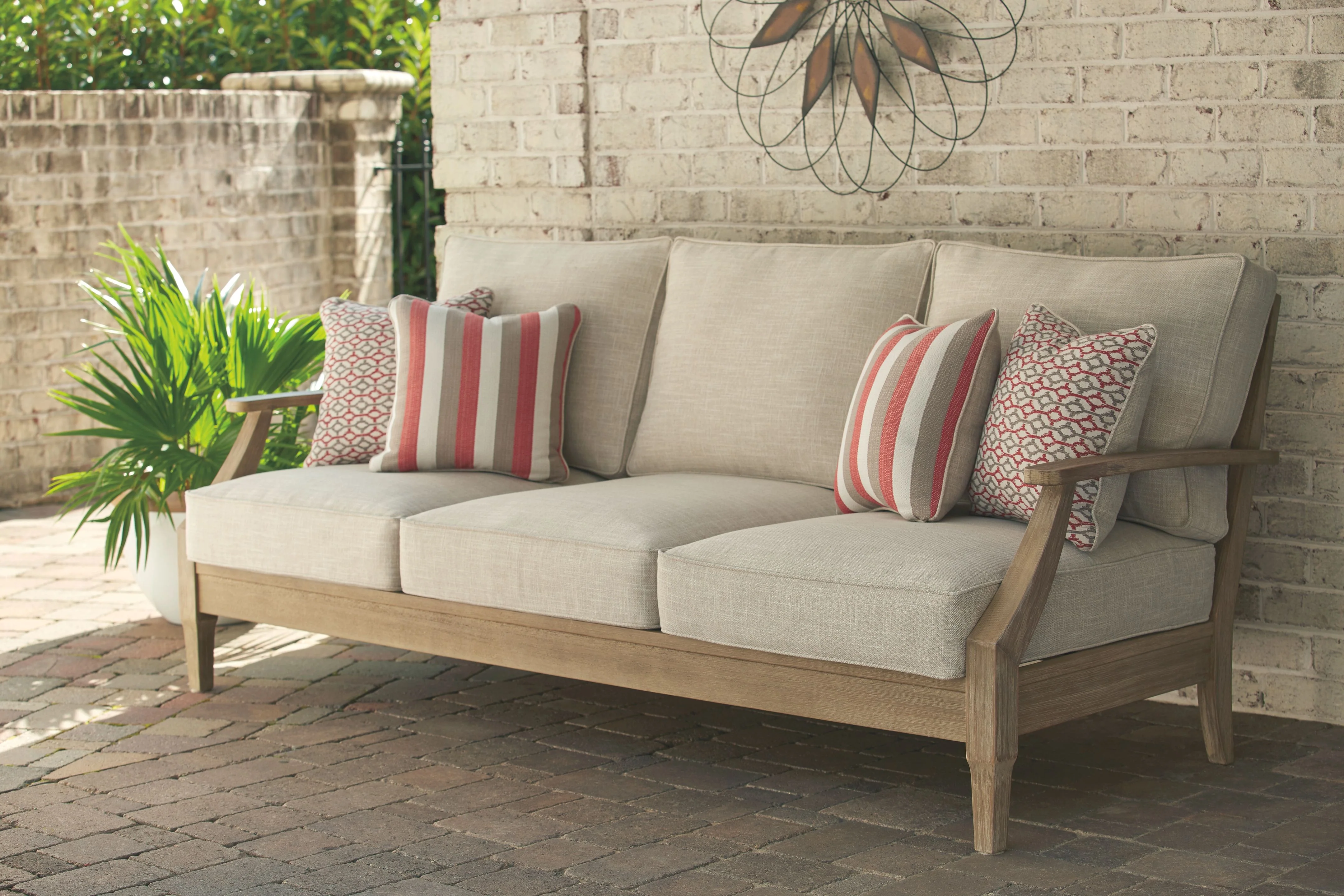 Clare View - Sofa with Cushion - Beige