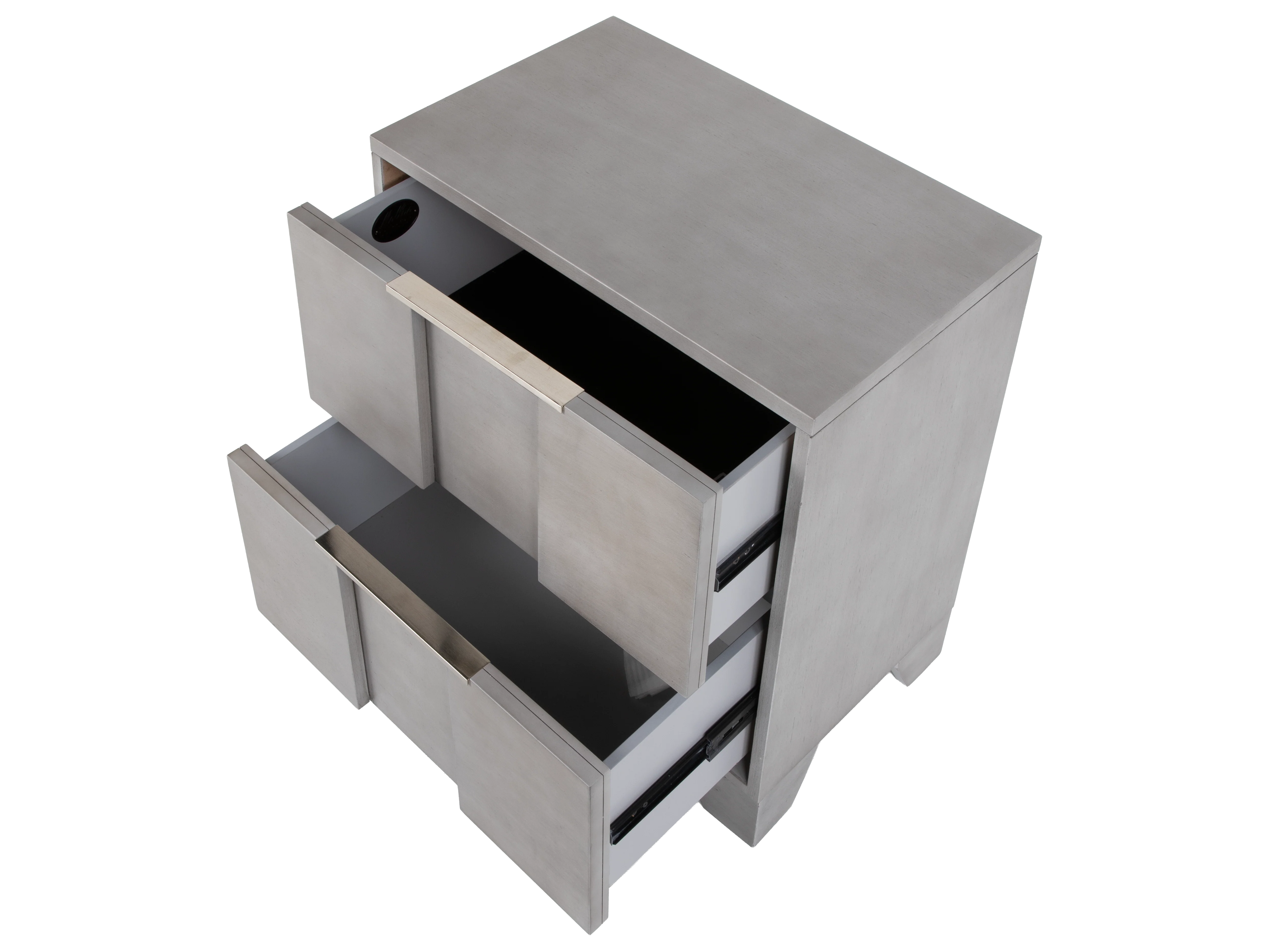 1264-modern-light-gray-nightstand-with-nickel-hardware-2.webp Modern Light Gray Nightstand with Nickel Hardware
