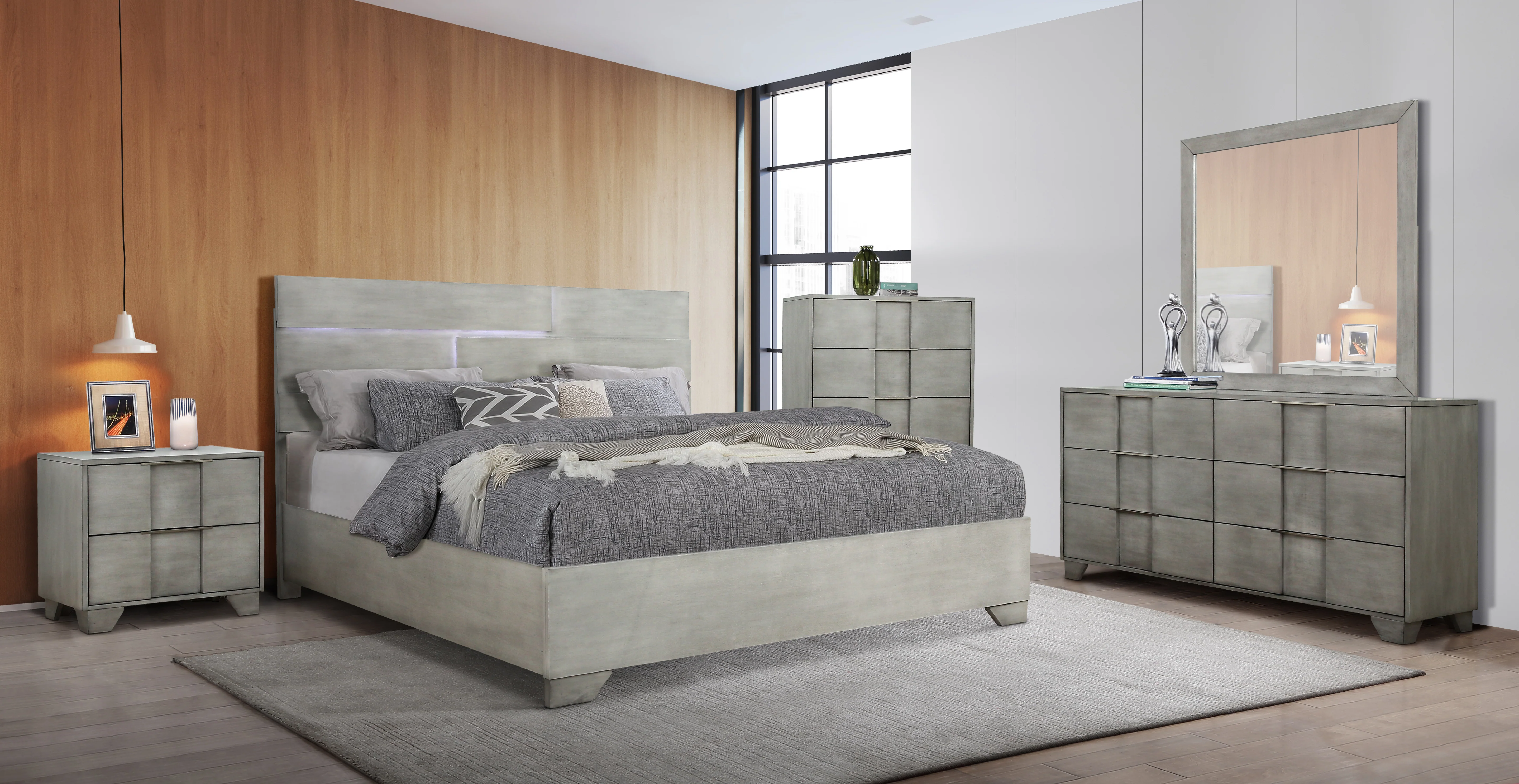 1264-modern-light-gray-nightstand-with-nickel-hardware-4.webp Modern Light Gray Nightstand with Nickel Hardware
