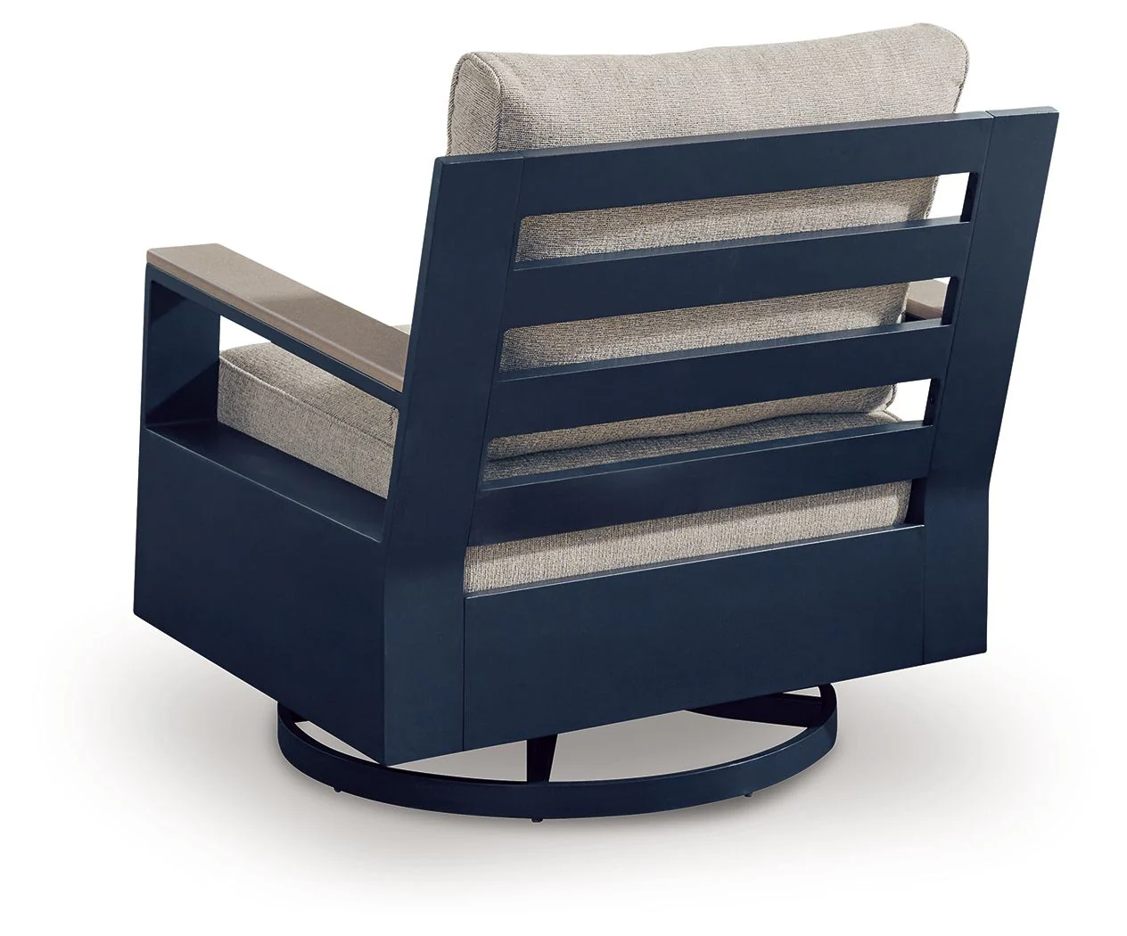 1272-east-beach-swivel-glider-chair-with-cushion-blue-3.webp East Beach - Swivel Glider Chair With Cushion - Blue