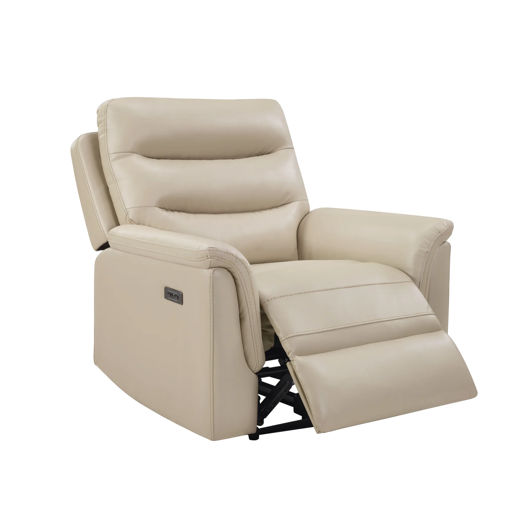 1285-beige-dual-power-recliner-with-power-headrest-footrest-3.webp Beige Dual Power Recliner with Power Headrest & Footrest