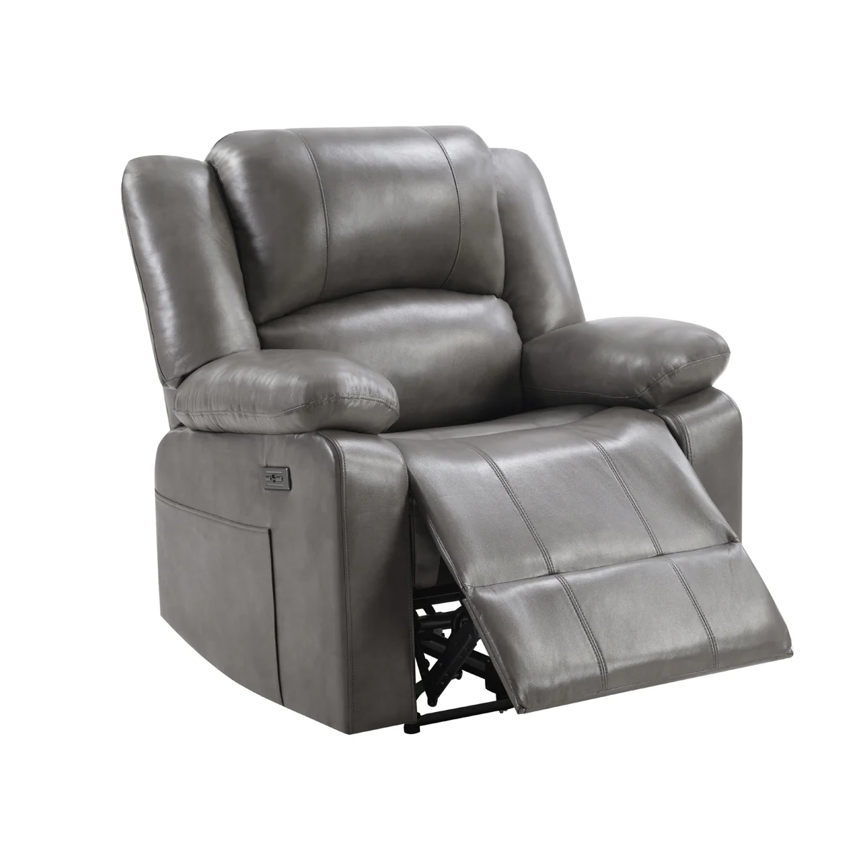 1299-contemporary-gray-dual-power-recliner-w-power-headrest-power-footrest-2.webp Contemporary Gray Dual Power Recliner w/ Power Headrest & Power Footrest