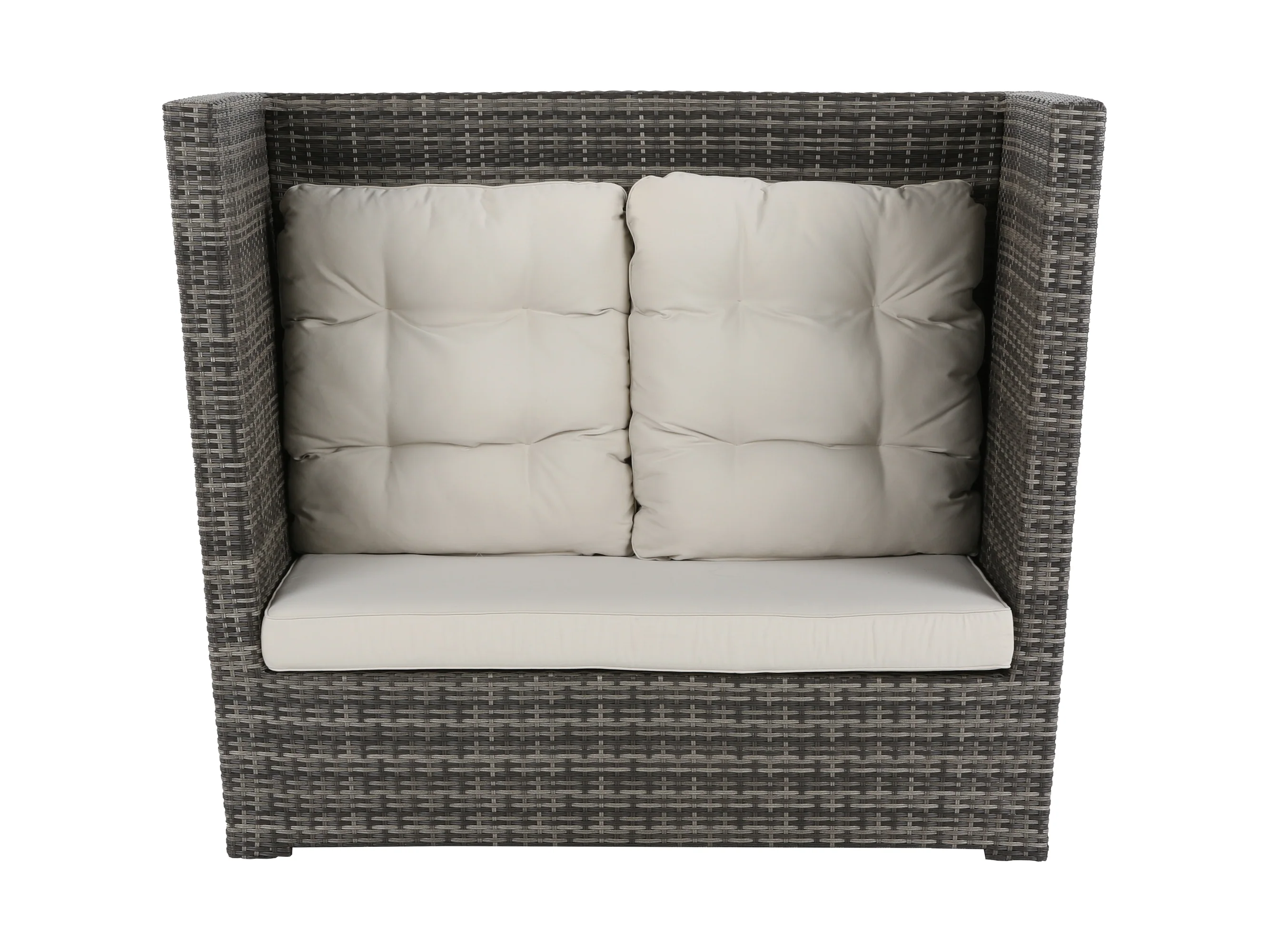 1453-gray-wicker-outdoor-lounge-chair-with-high-back-and-cream-cushions-4.webp Gray Wicker Outdoor Lounge Chair with High Back and Cream Cushions