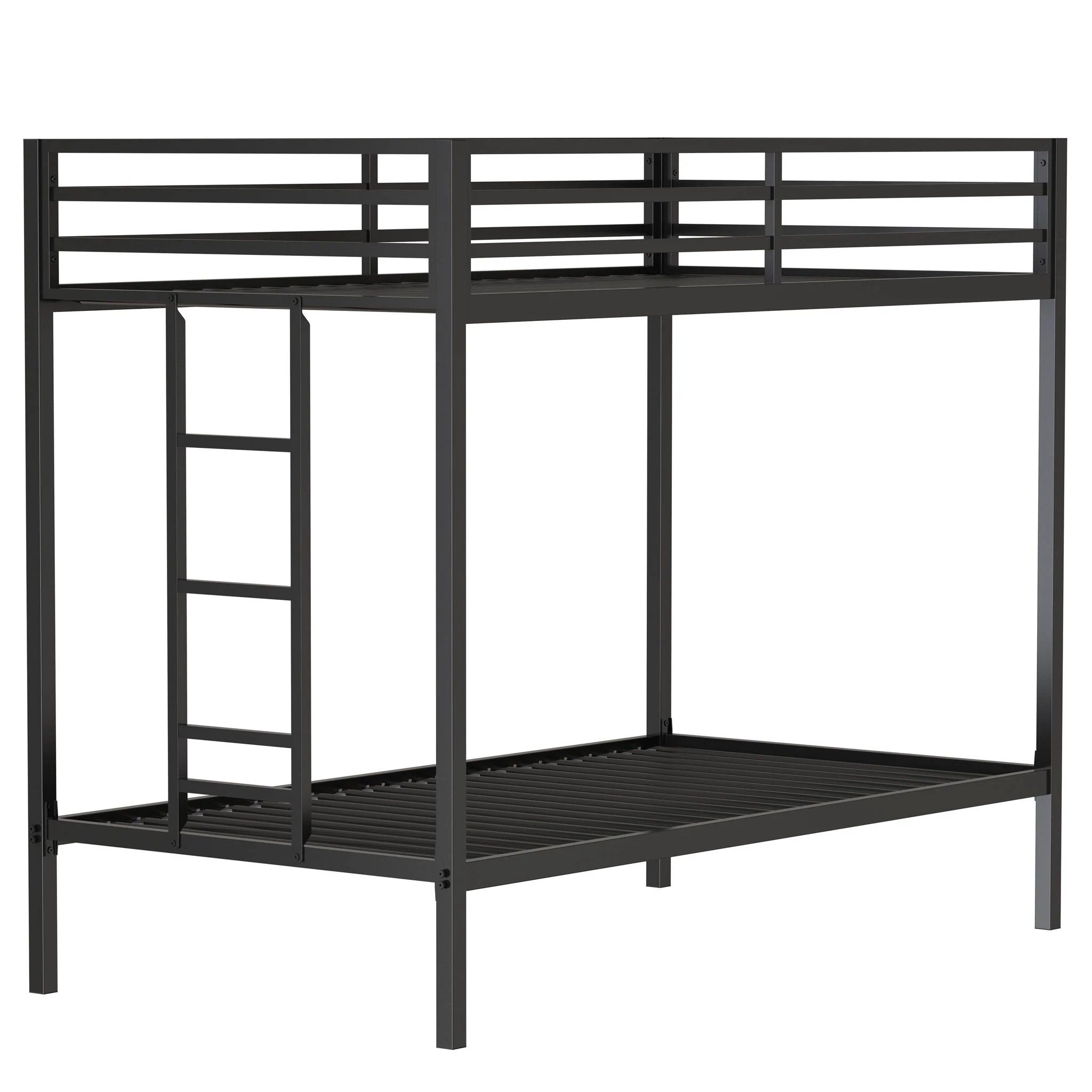 Adam - Twin Over Twin Bunk Bed - Black