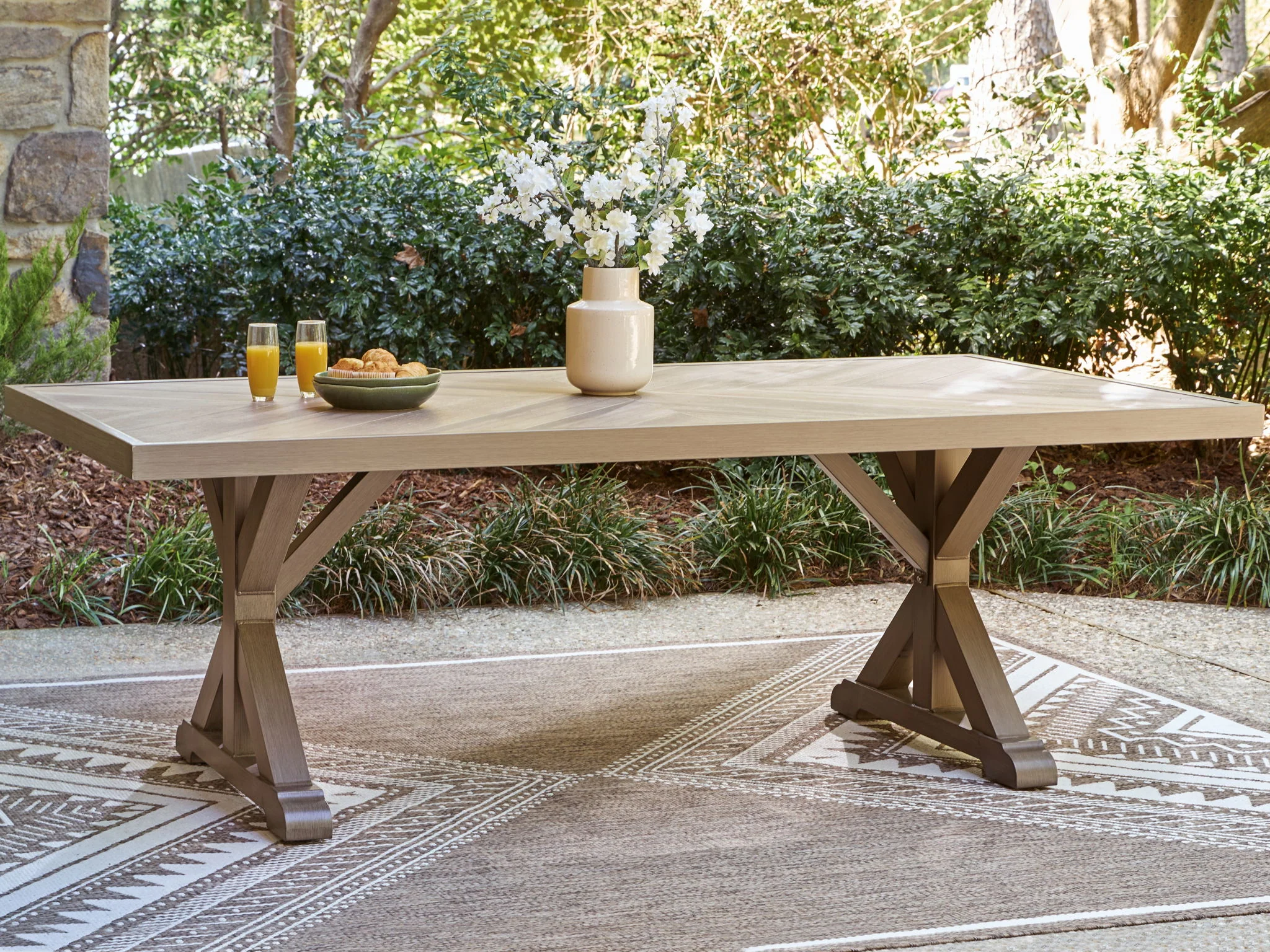 1500-laguna-heights-rectangular-dining-table-with-umbrella-option-beige-3.webp Laguna Heights - Rectangular Dining Table With Umbrella Option - Beige