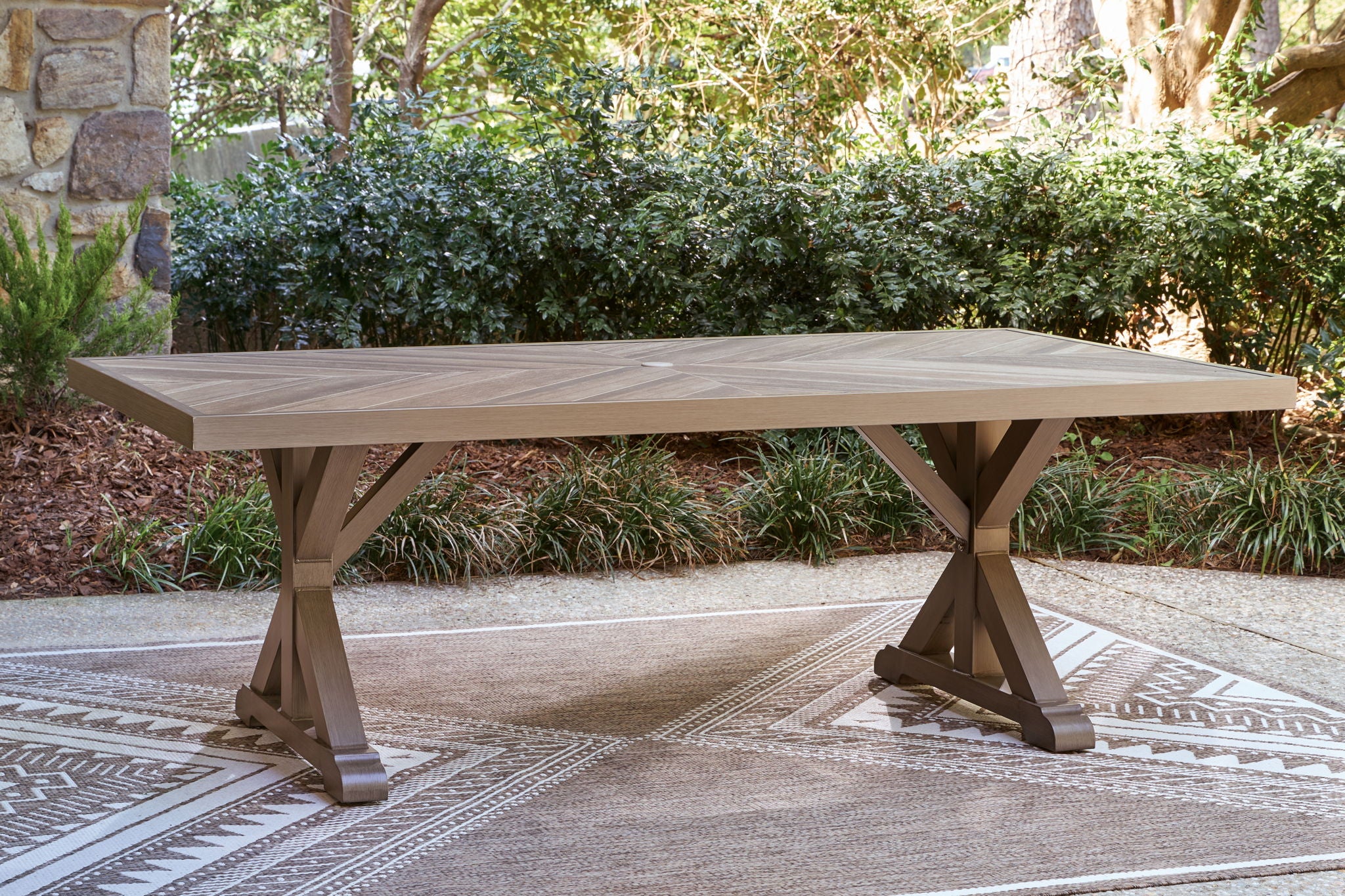 1500-laguna-heights-rectangular-dining-table-with-umbrella-option-beige-6.jpg Laguna Heights - Rectangular Dining Table With Umbrella Option - Beige
