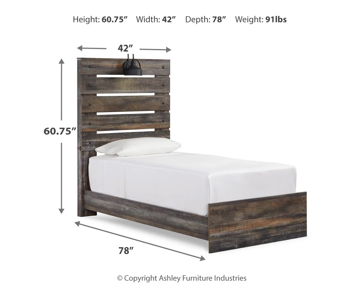 Drystan - Panel Bed