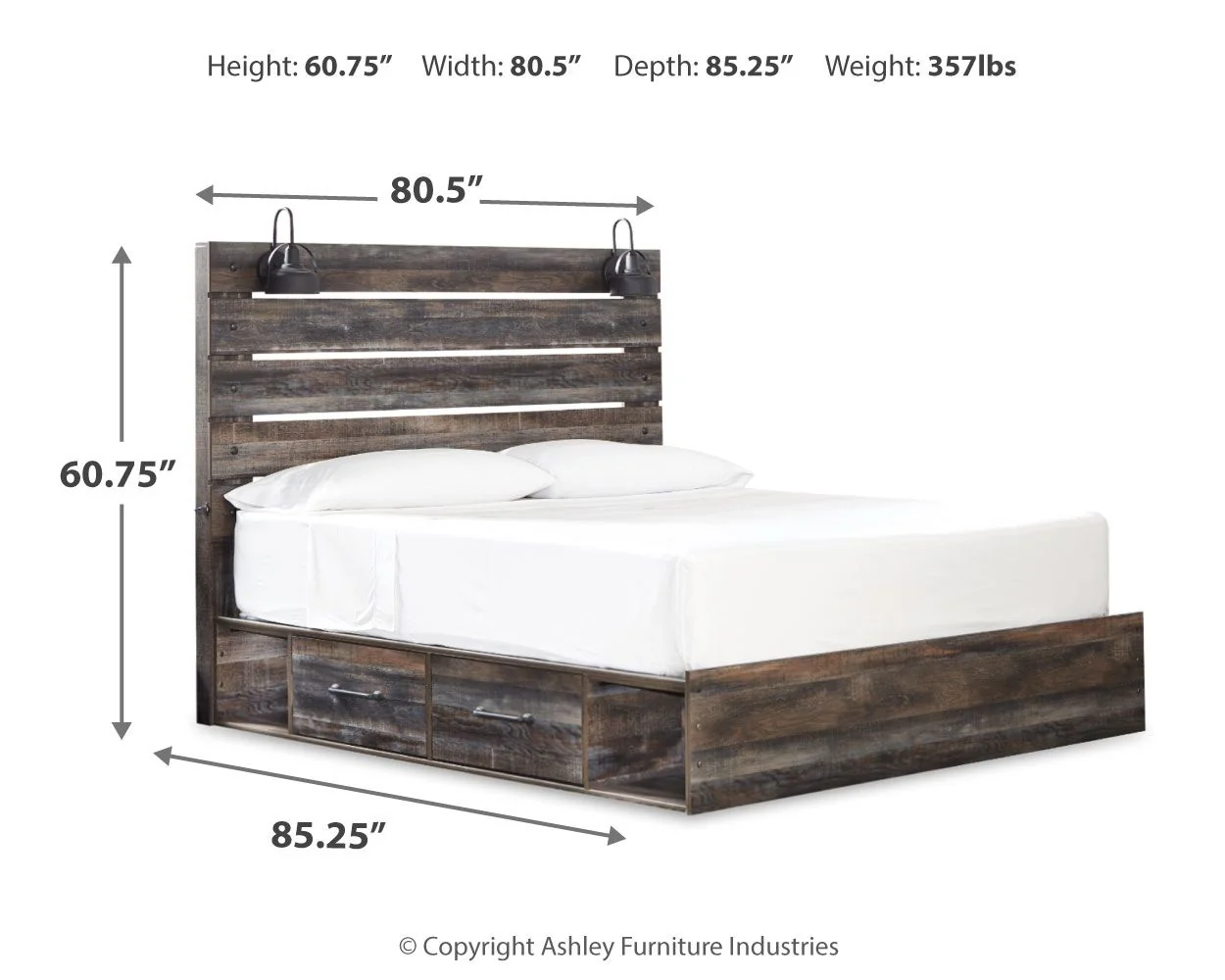 Drystan - Panel Bed