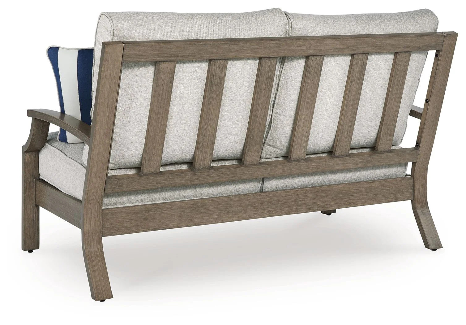Rainier Ranch - Loveseat With Cushion - Brown / Beige