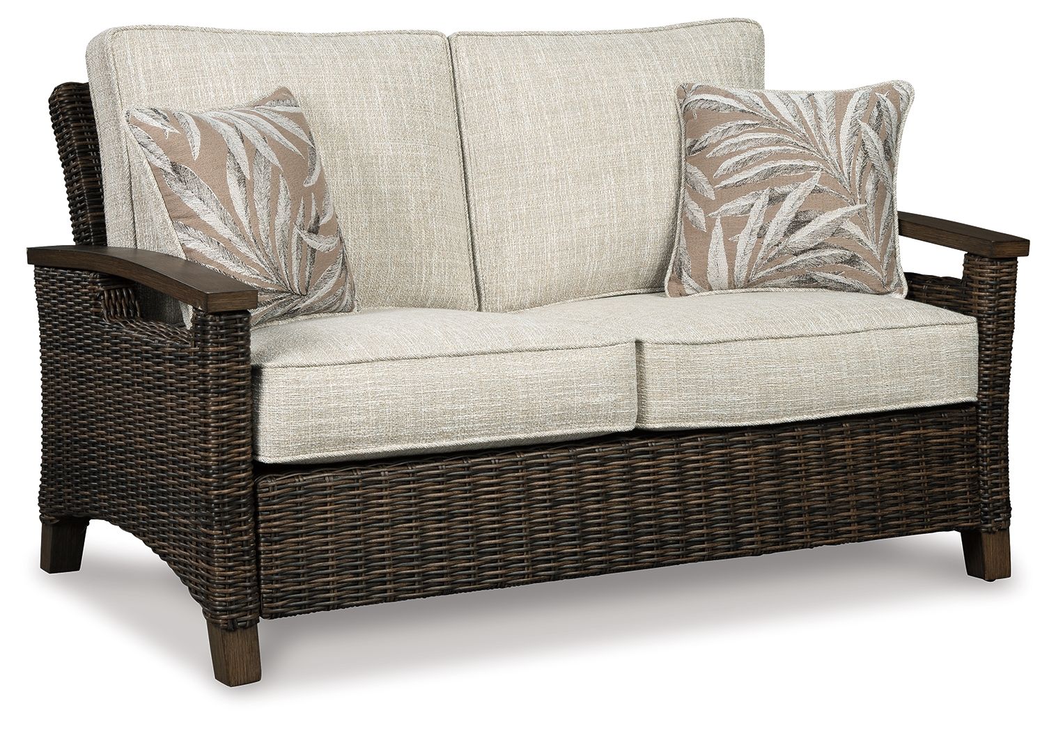 1629-paradise-trail-loveseat-w-cushion-medium-brown-1.jpg Paradise Trail - Loveseat w/Cushion - Medium Brown