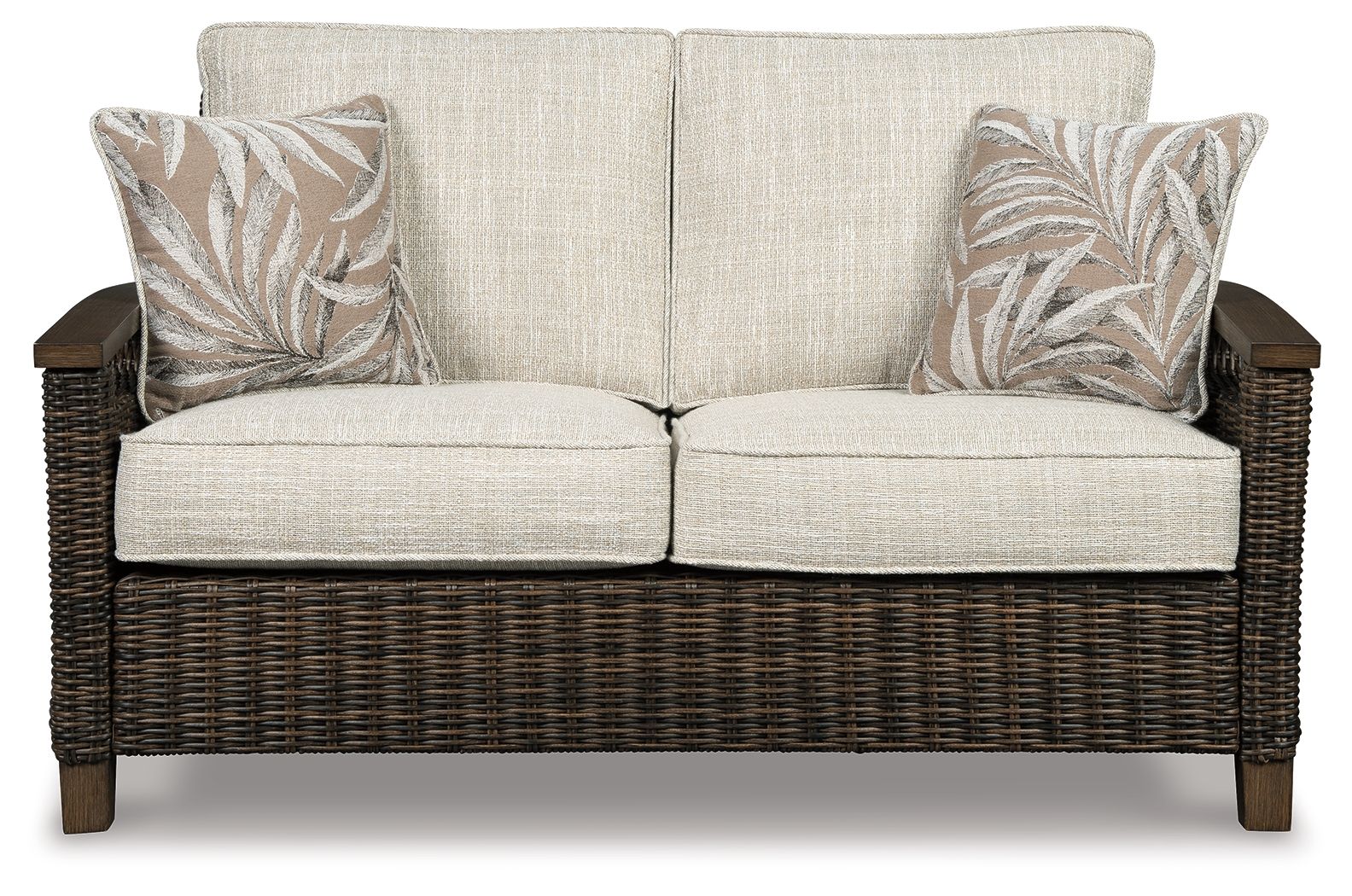 Paradise Trail - Loveseat w/Cushion - Medium Brown