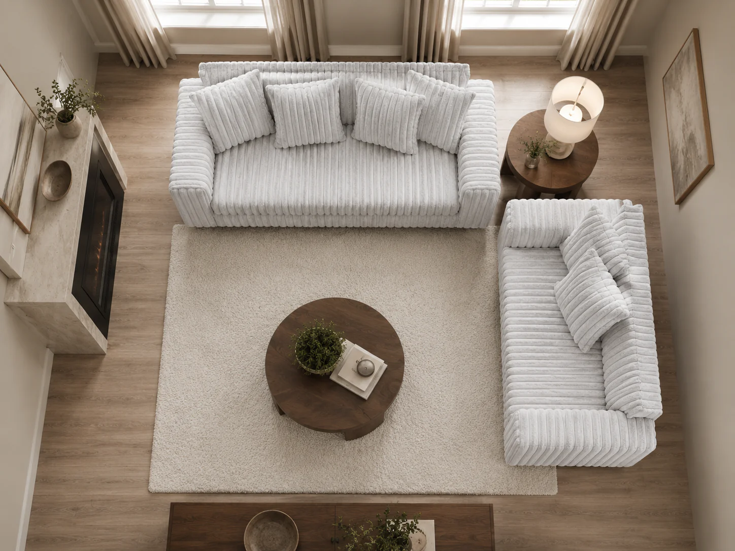 1652-modern-light-gray-ribbed-plush-fabric-2-piece-sofa-and-loveseat-set-5.webp Modern Light Gray Ribbed Plush Fabric 2-Piece Sofa and Loveseat Set