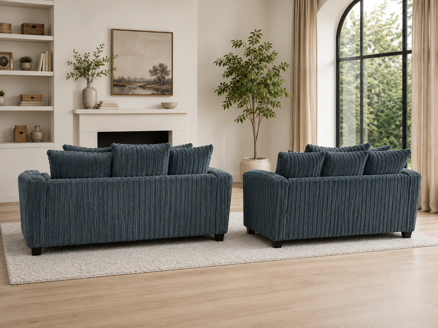 1653-modern-charcoal-ribbed-plush-fabric-2-piece-sofa-and-loveseat-set-4.webp Modern Charcoal Ribbed Plush Fabric 2-Piece Sofa and Loveseat Set