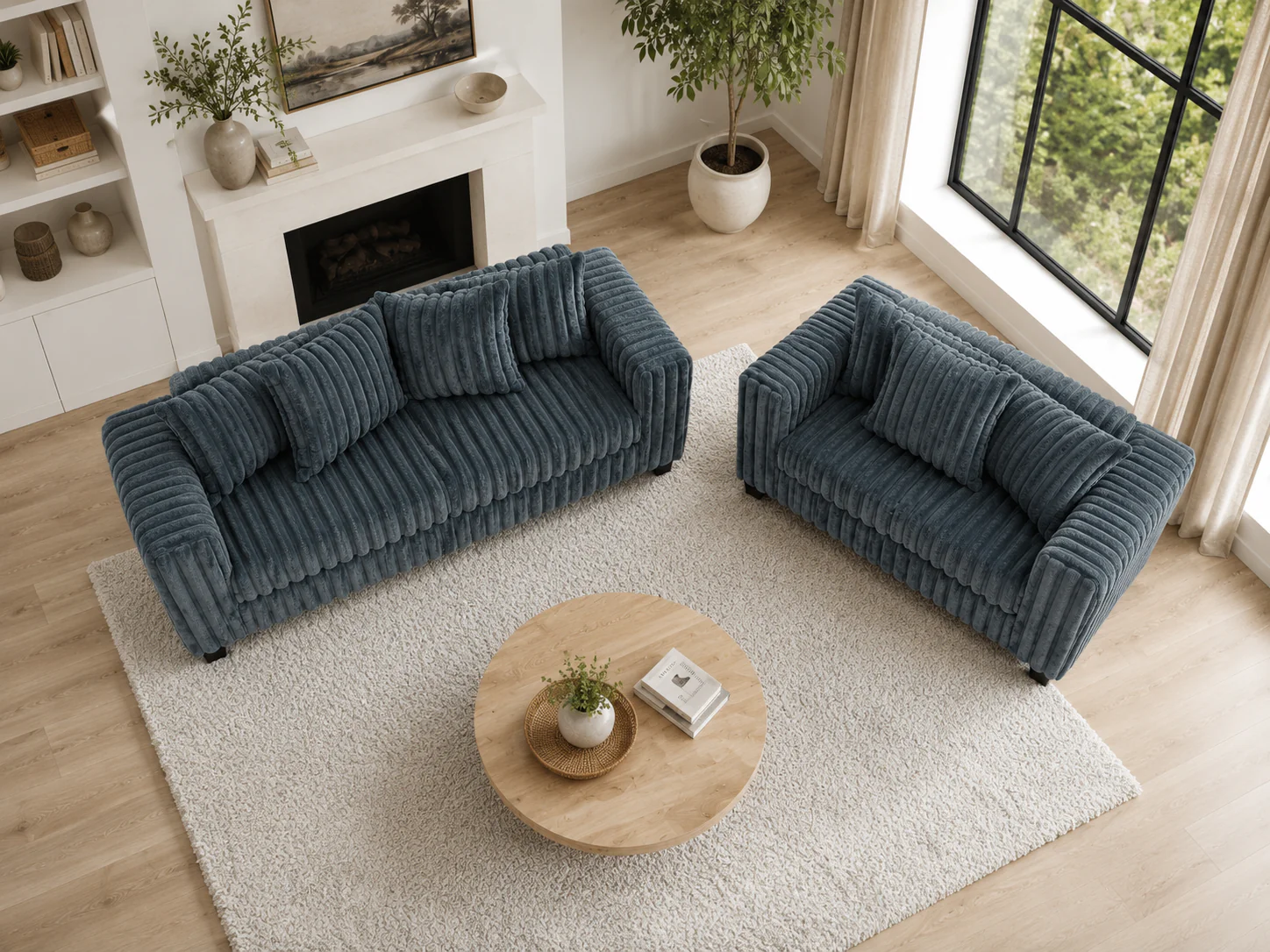 1653-modern-charcoal-ribbed-plush-fabric-2-piece-sofa-and-loveseat-set-5.webp Modern Charcoal Ribbed Plush Fabric 2-Piece Sofa and Loveseat Set
