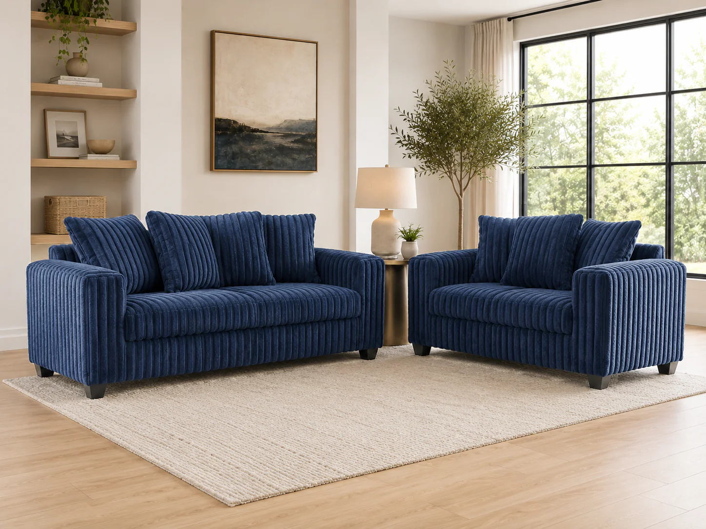 1655-contemporary-navy-blue-corduroy-fabric-2-piece-sofa-and-loveseat-set-1.webp Contemporary Navy Blue Corduroy Fabric 2-Piece Sofa and Loveseat Set