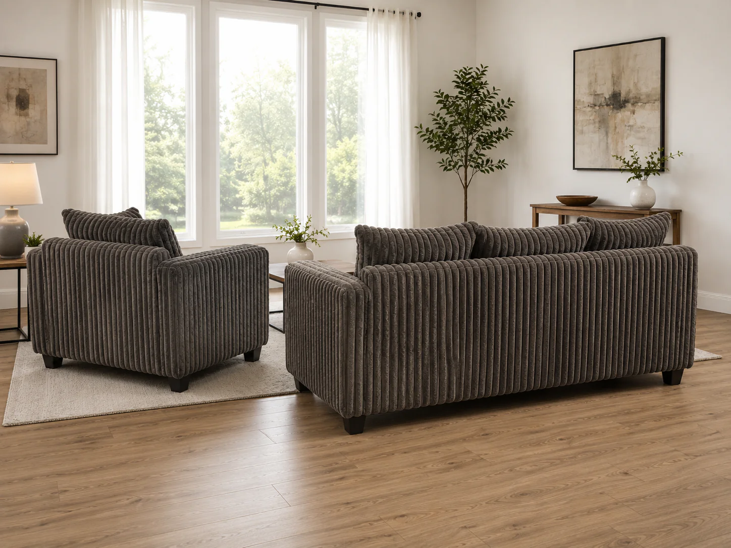 1657-contemporary-chocolate-corduroy-fabric-2-piece-sofa-and-loveseat-set-4.webp Contemporary Chocolate Corduroy Fabric 2-Piece Sofa and Loveseat Set