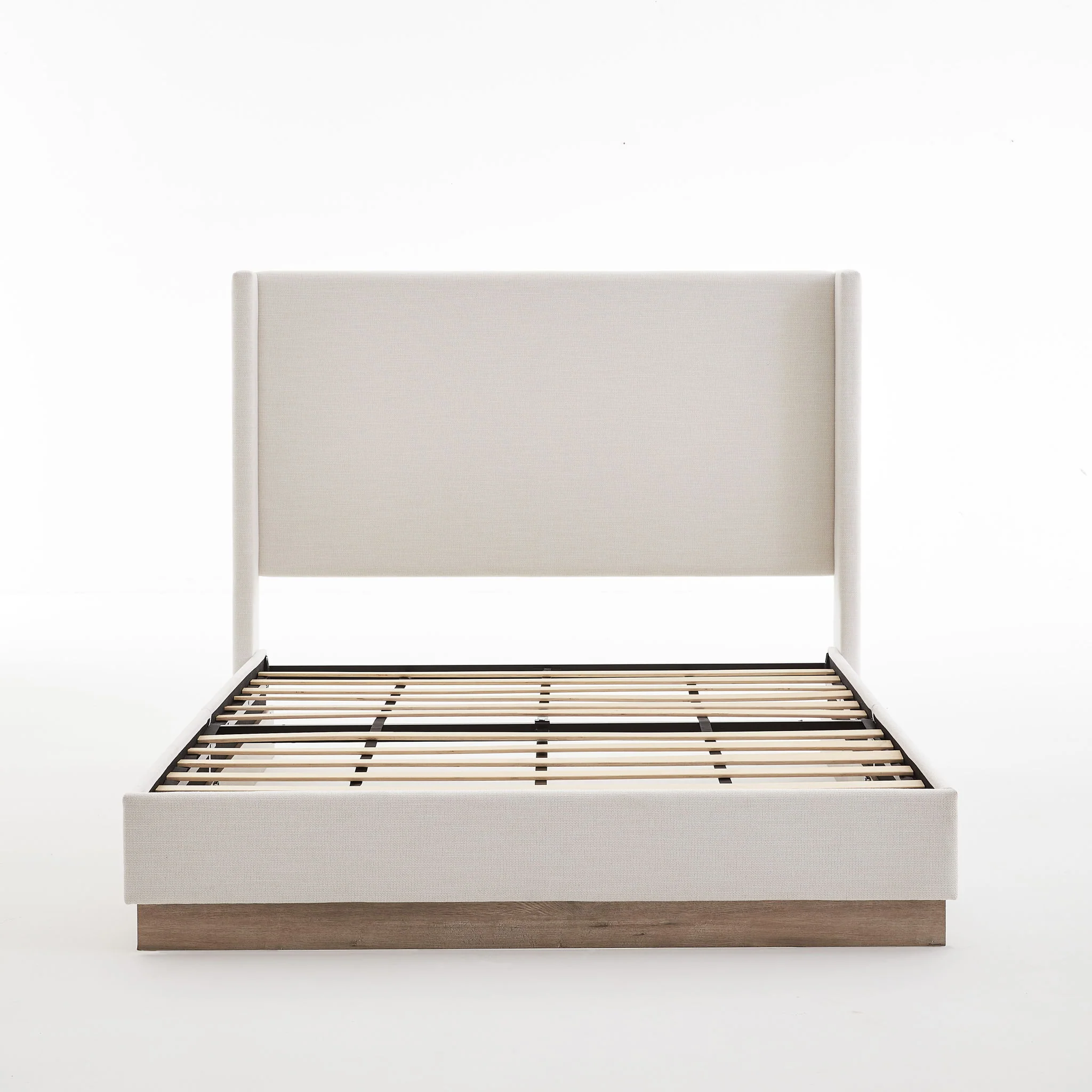 Hosford - Minimalist Upholstered Wingback Bed