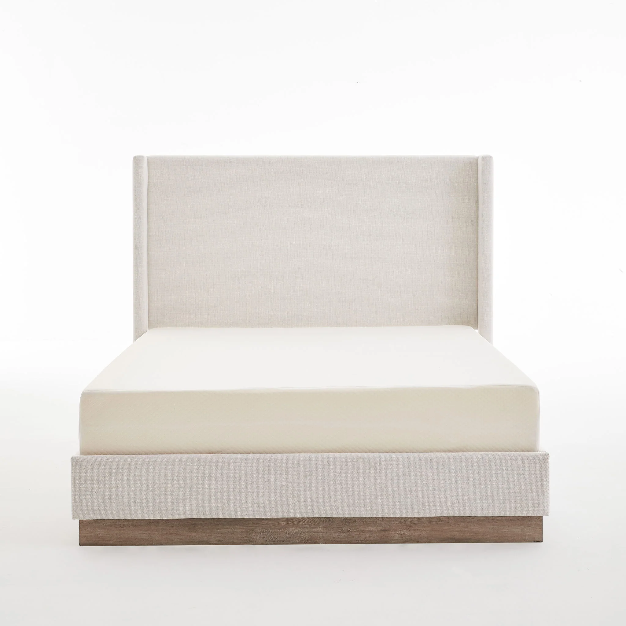 Hosford - Minimalist Upholstered Wingback Bed