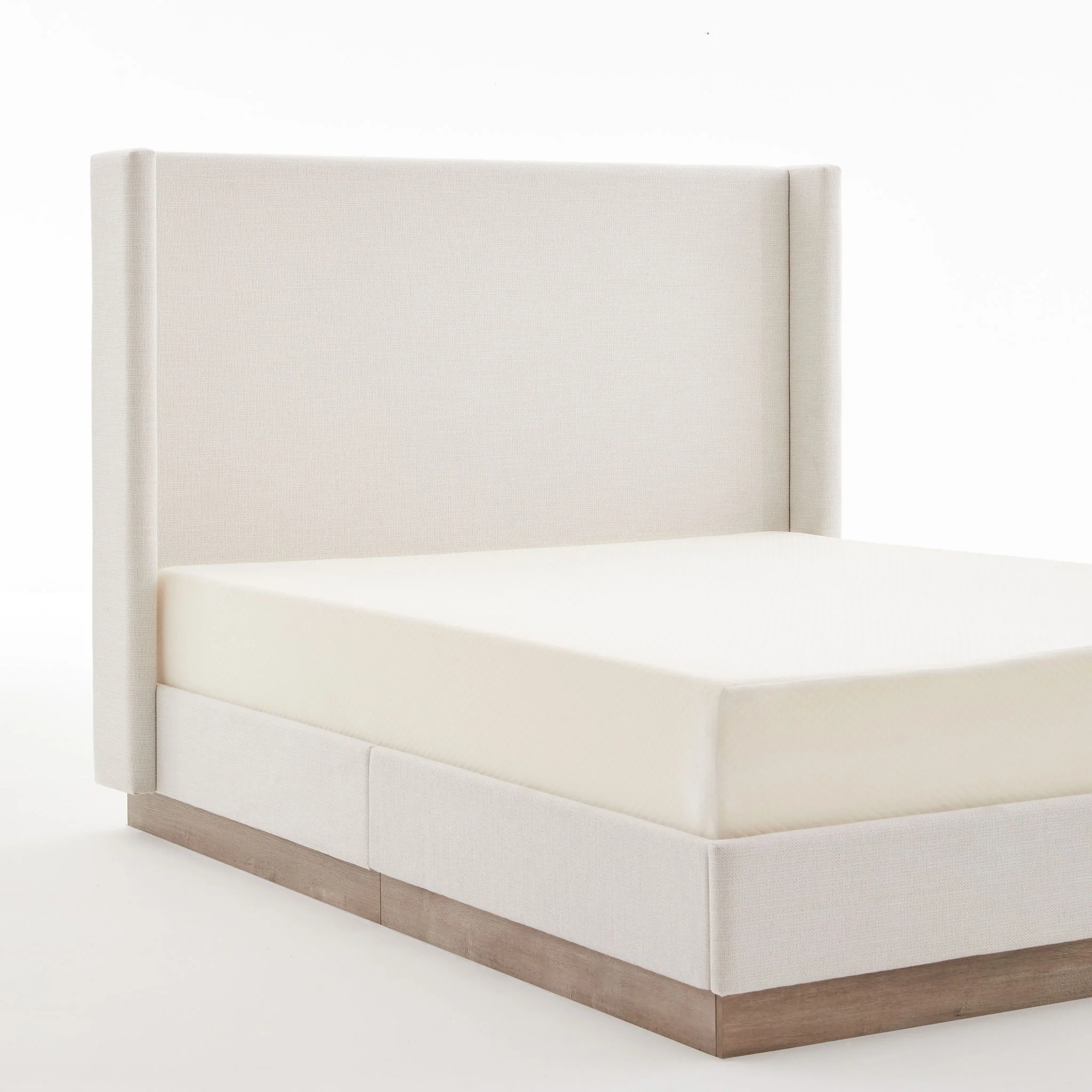 Hosford - Minimalist Upholstered Wingback Bed