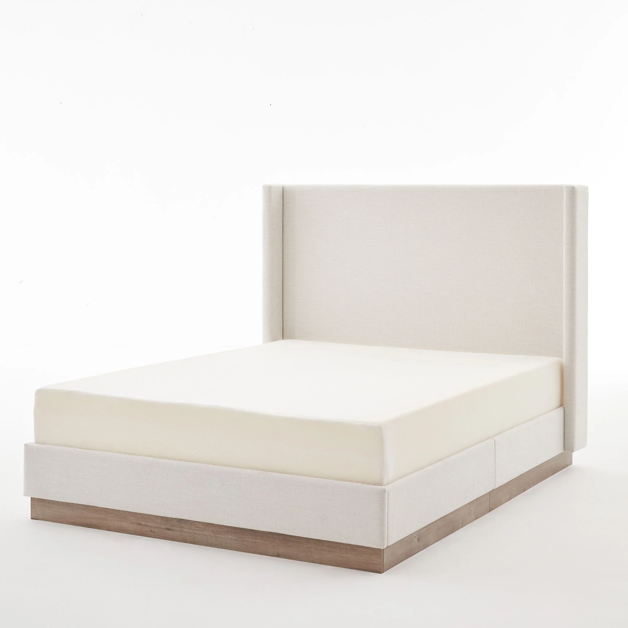 Hosford - Minimalist Upholstered Wingback Bed