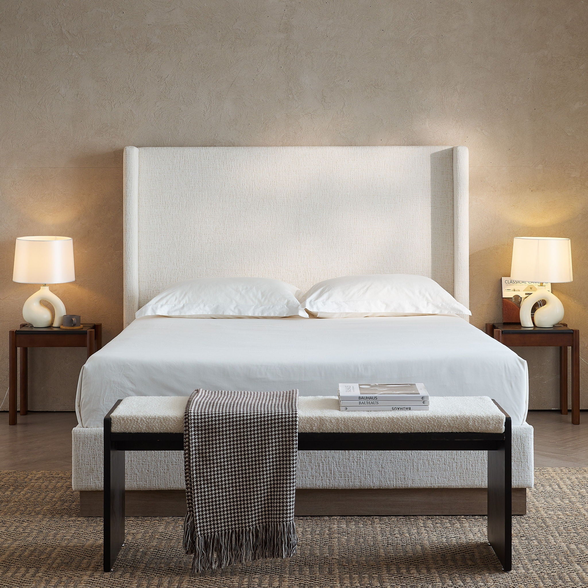 1664-hosford-minimalist-upholstered-wingback-bed-with-wood-base-platform-19.jpg Hosford - Minimalist Upholstered Wingback Bed With Wood Base Platform