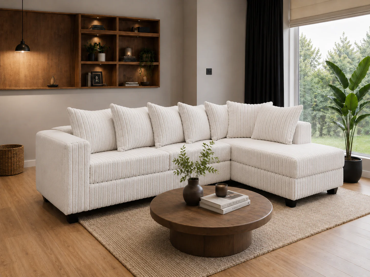 1682-modern-beige-ribbed-2-piece-l-shaped-sectional-sofa-with-raf-chaise-1.webp Modern Beige Ribbed 2 Piece L-Shaped Sectional Sofa with RAF Chaise