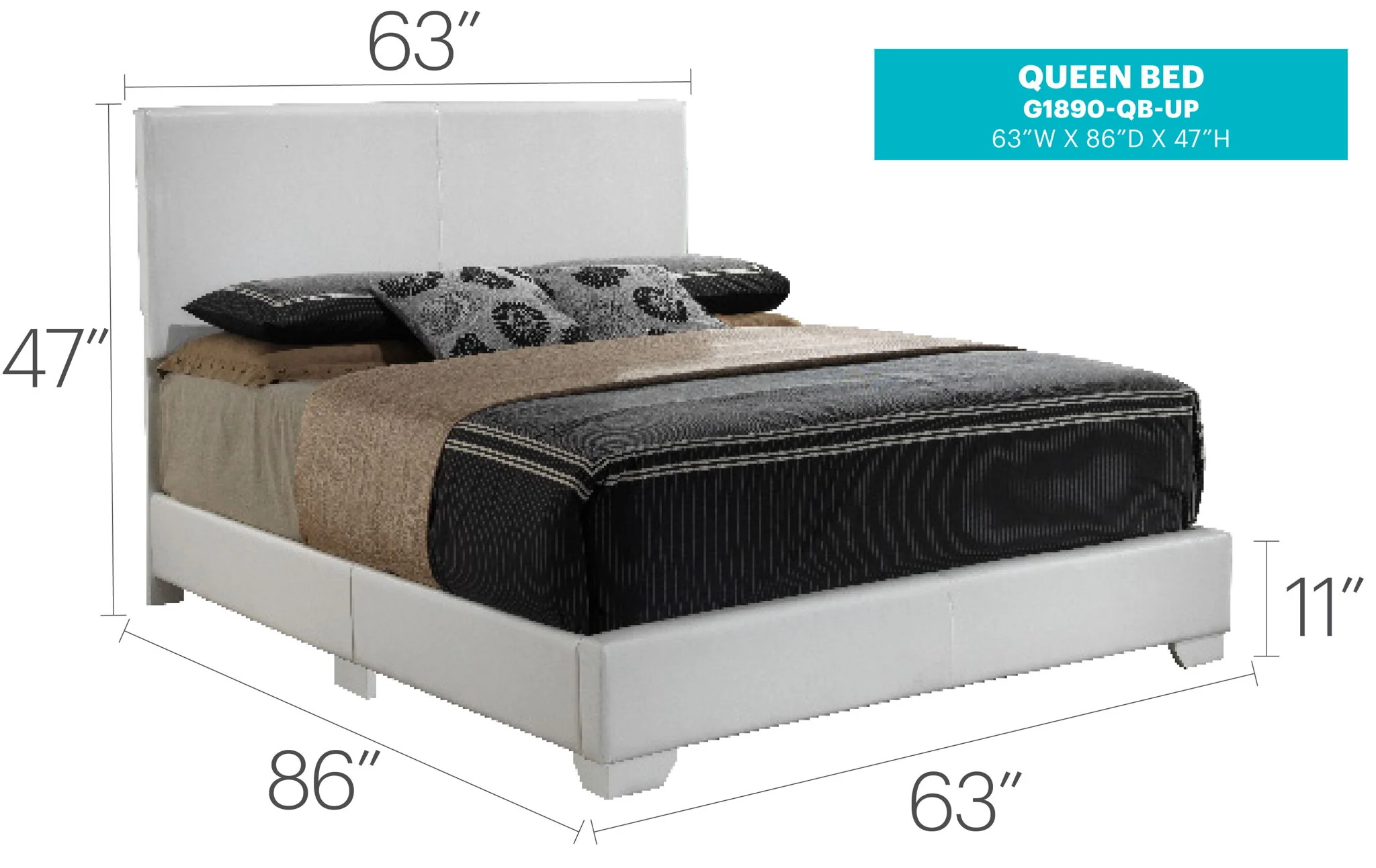 Elegant Platform Bed For Relaxed Spaces