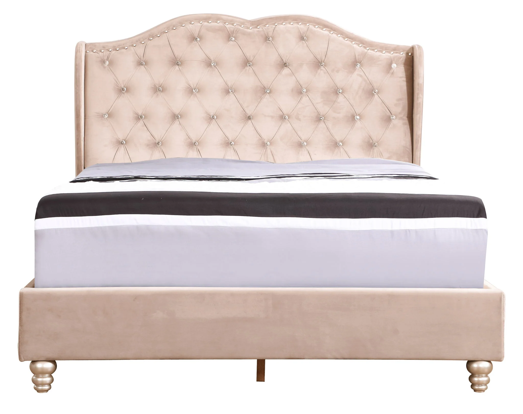 Upholstered Bed Transitional