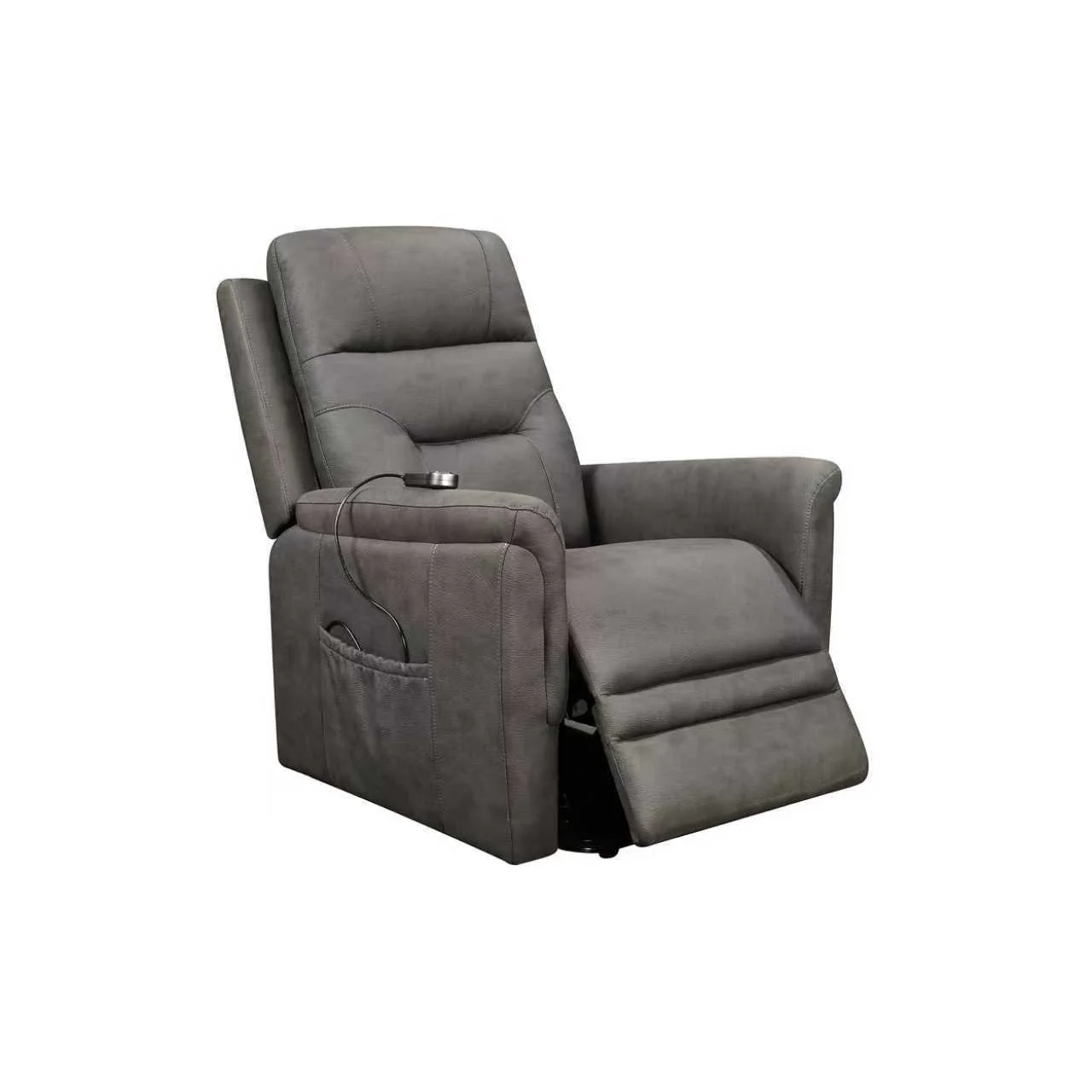1746-gray-tufted-power-recliner-with-side-pocket-remote-control-3.webp Gray Tufted Power Recliner with Side Pocket & Remote Control