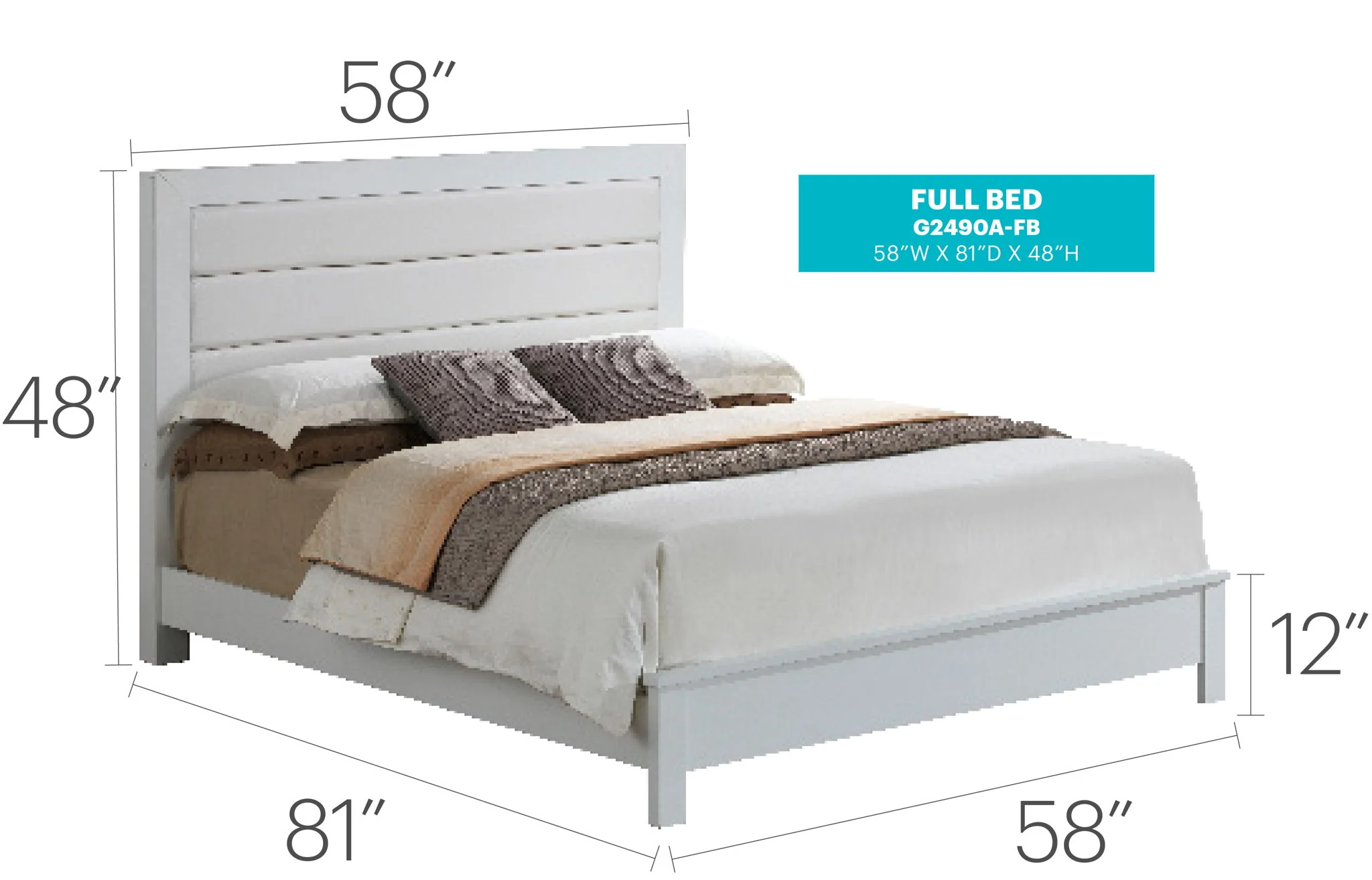 Transitional Modern Design Bed