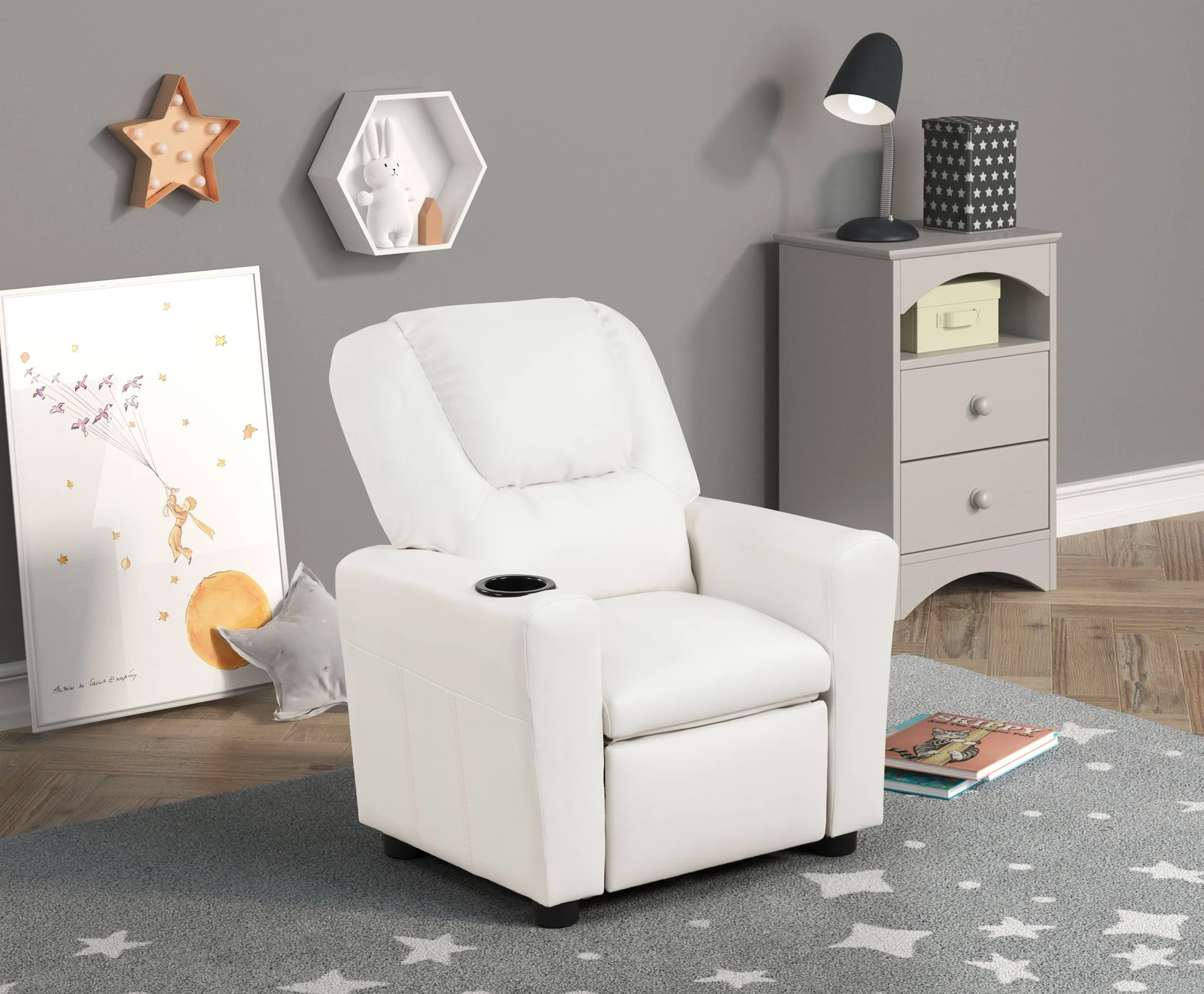 1789-marisa-kids-recliner-chair-with-cupholder-1.webp Marisa - Kids Recliner Chair With Cupholder