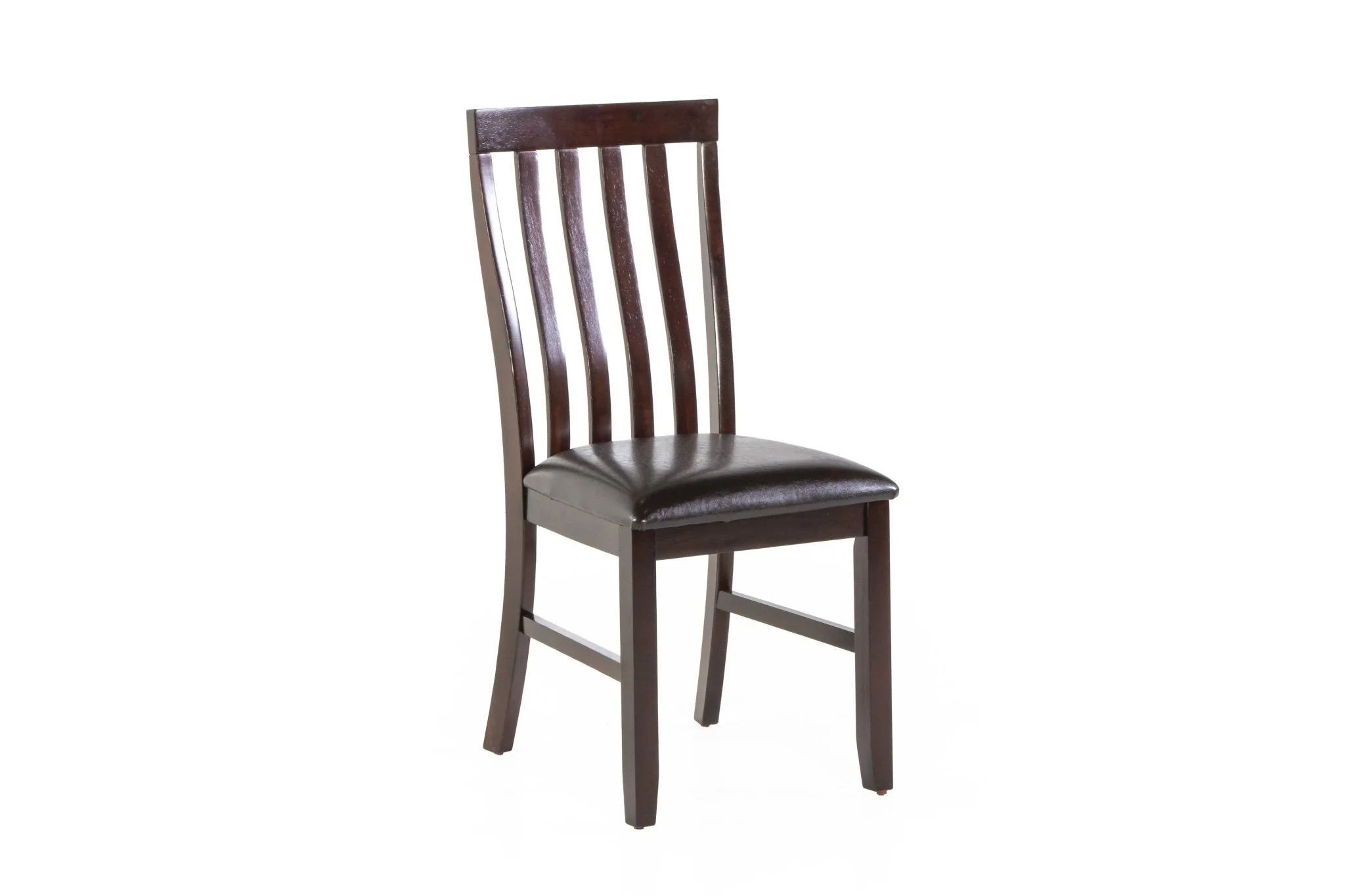 6-Piece Espresso Dining Room Set with Bench and Upholstered Chairs