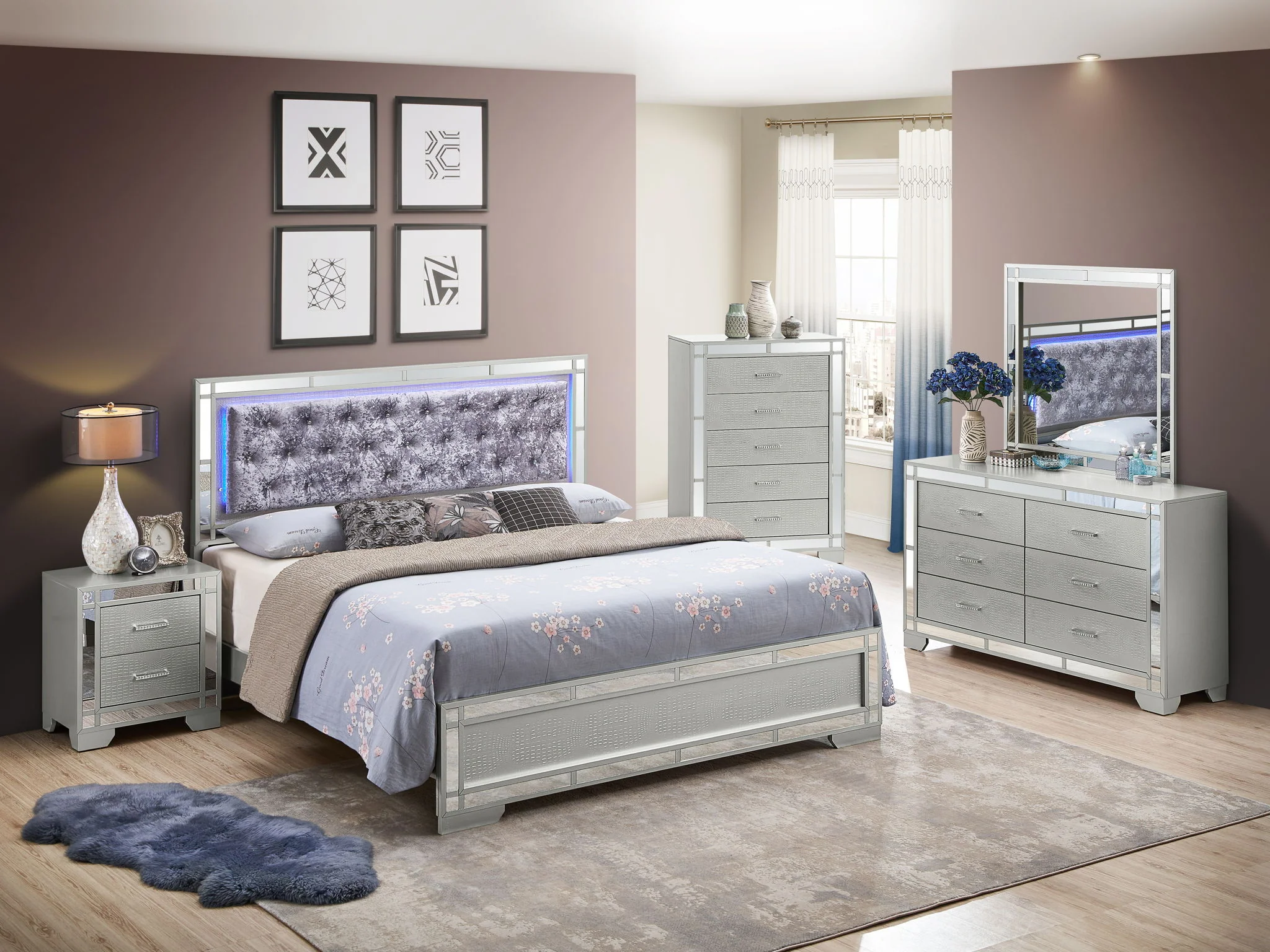 1800-madison-upholstered-bed-with-led-4.webp Madison - Upholstered Bed With LED