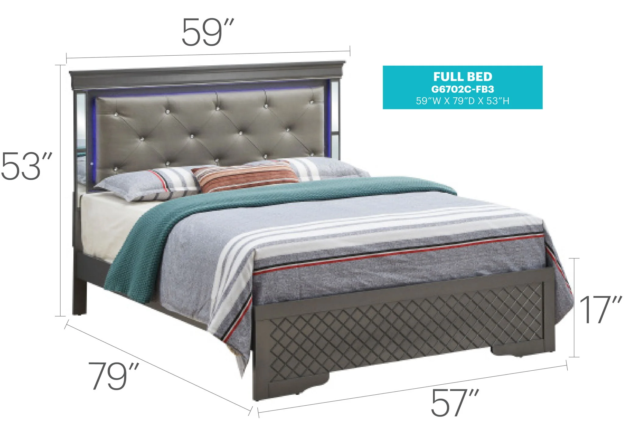 1855-verona-full-bed-metalic-black-6.webp Verona - Full Bed - Metalic Black