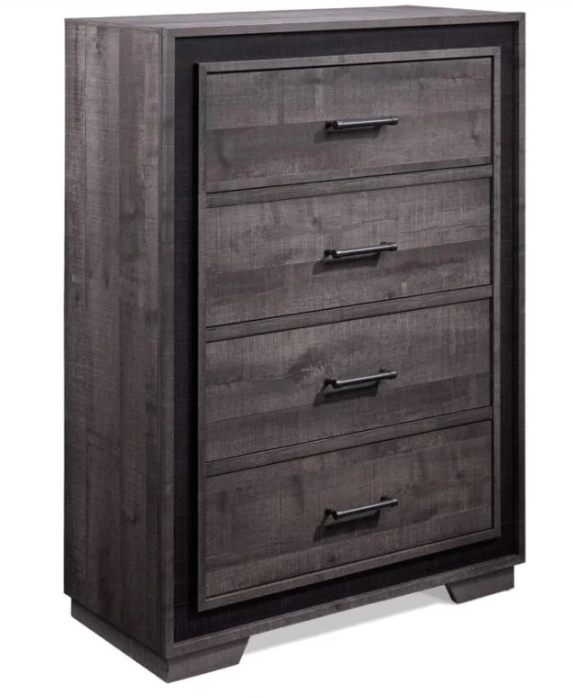 Gray 4 Drawer Chest