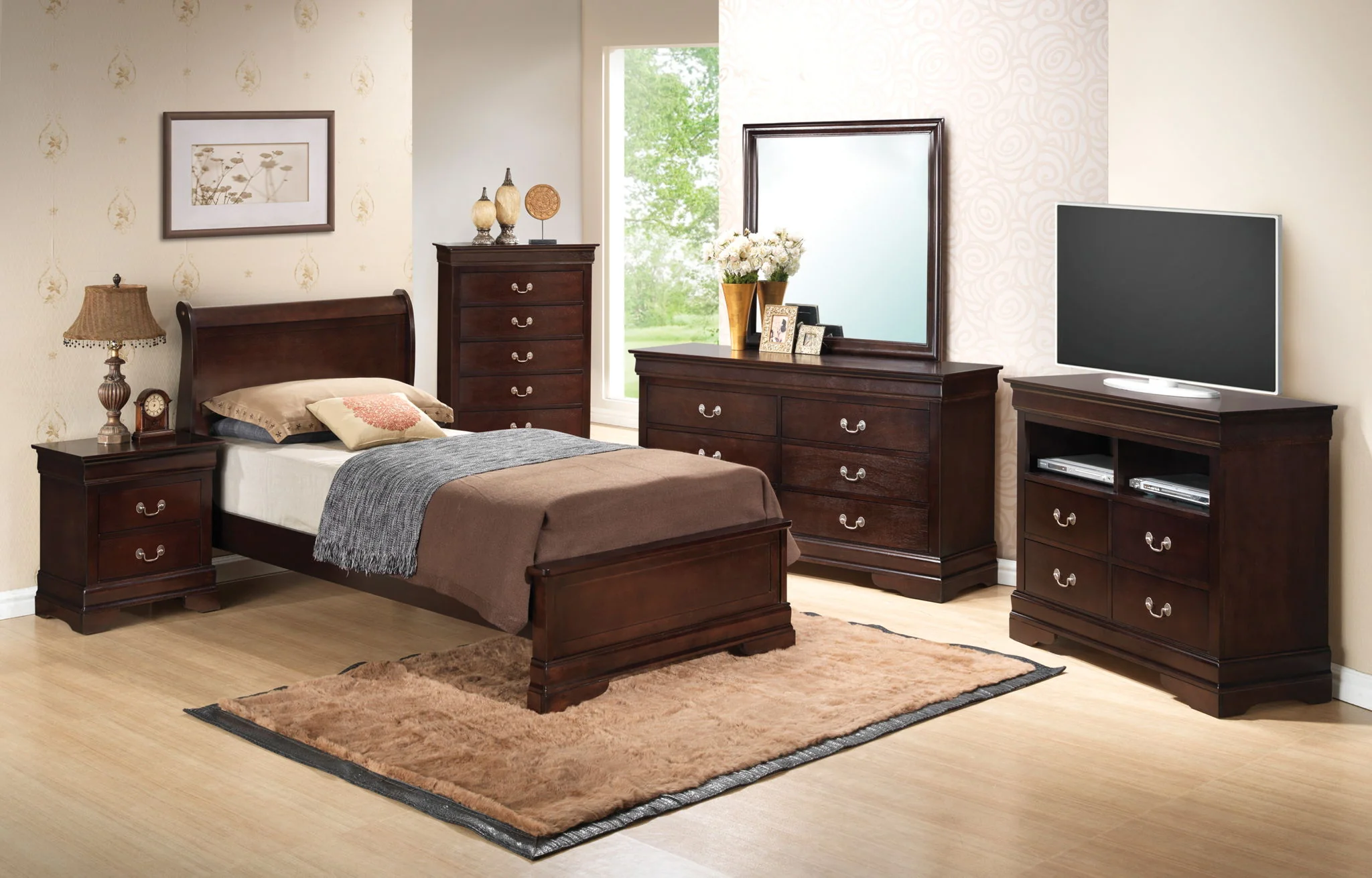 1930-louis-phillipe-twin-bed-cappuccino-5.webp Louis Phillipe - Twin Bed - Cappuccino
