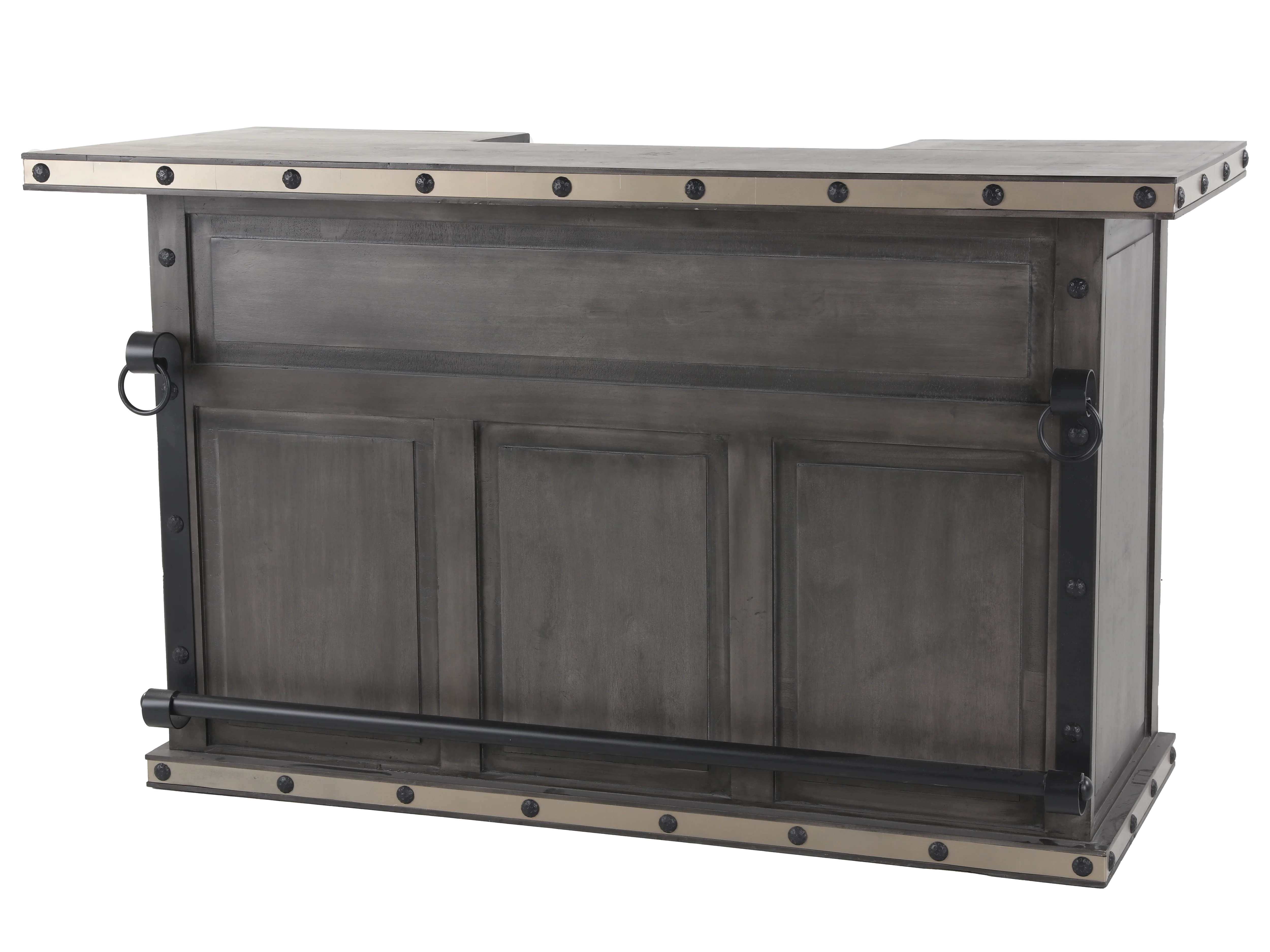1943-rustic-gray-bar-table-with-wine-rack-open-shelving-3.webp Rustic Gray Bar Table with Wine Rack & Open Shelving