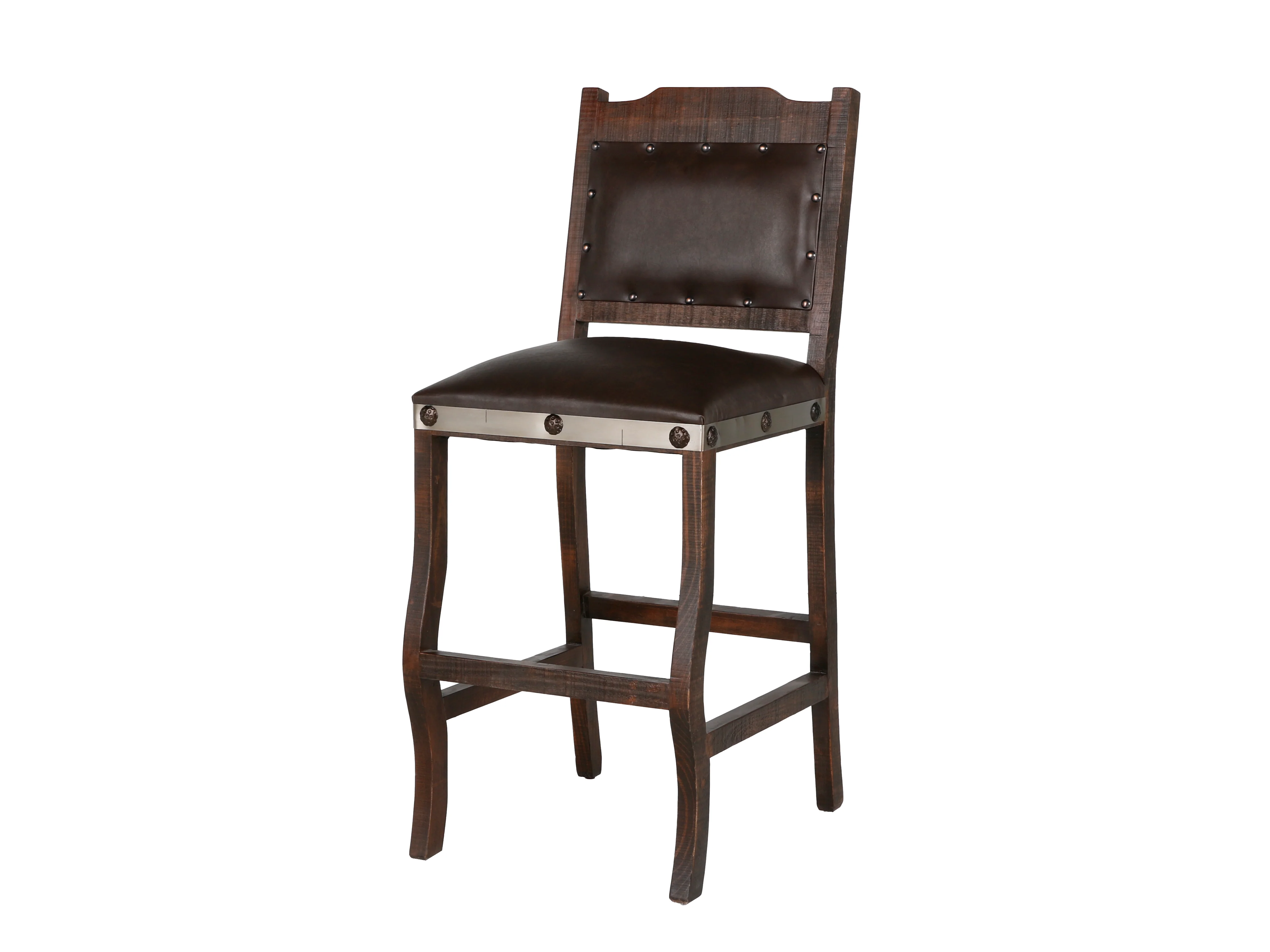 1945-hacienda-rustic-upholstered-bar-stool-1.webp Hacienda Rustic Upholstered Bar Stool