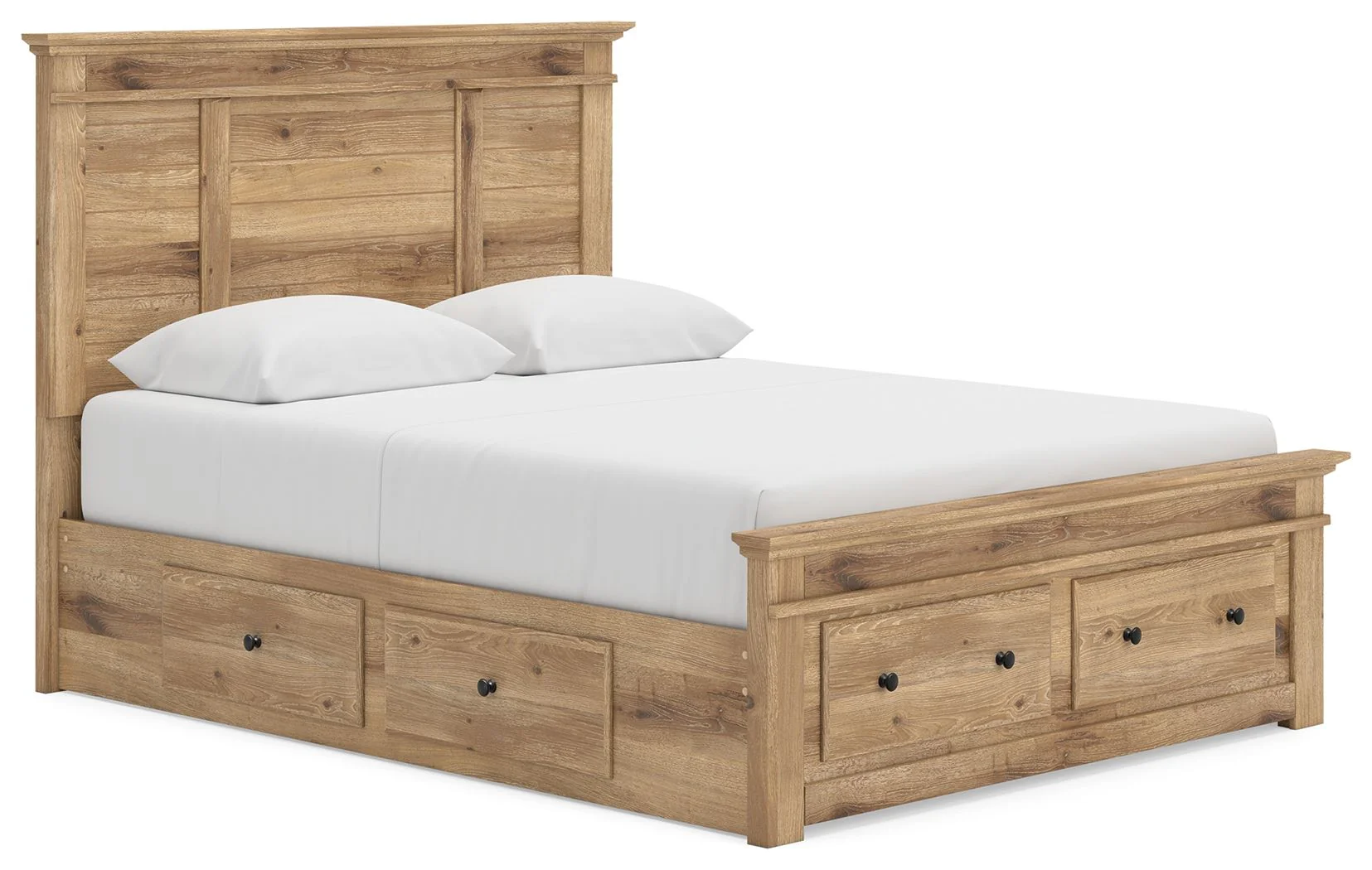 1954-makidern-panel-storage-bed-with-2-under-bed-storage-units-1.webp Makidern - Panel Storage Bed With 2 Under Bed Storage Units