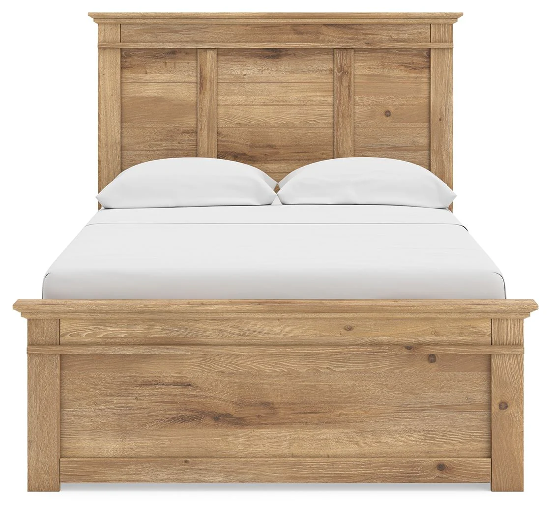 Makidern - Panel Storage Bed With 2 Under Bed Storage Units