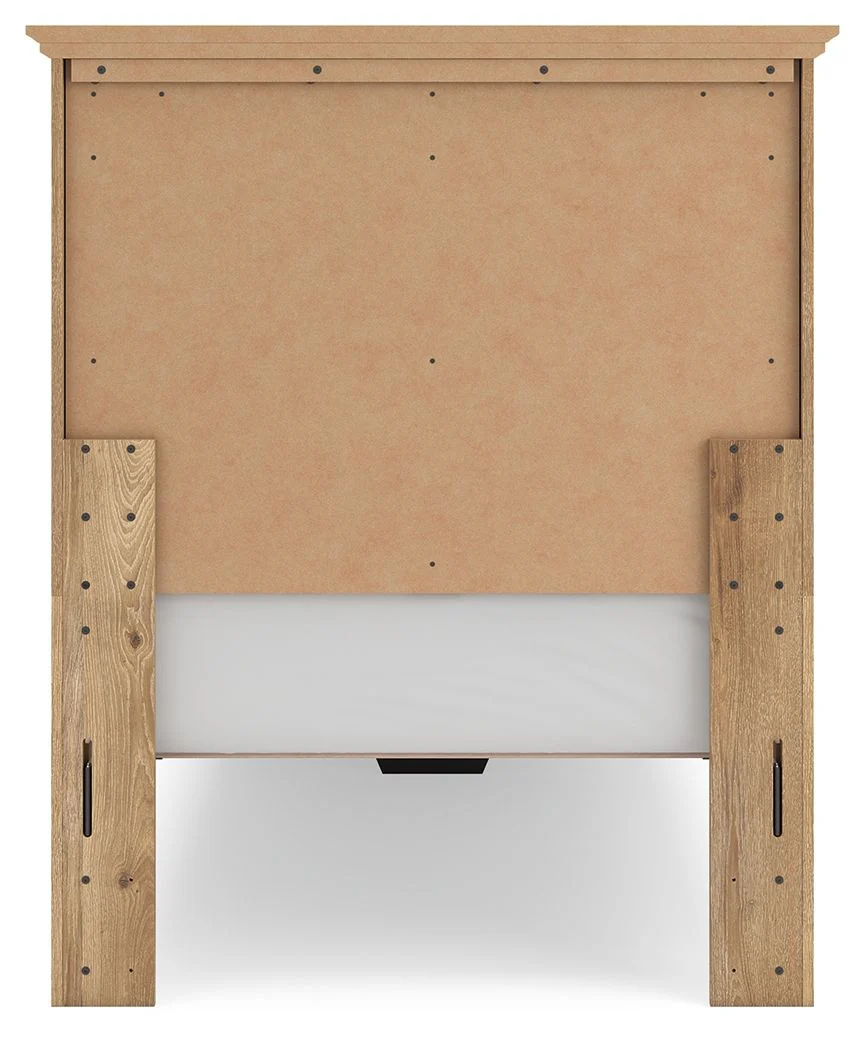 Makidern - Panel Storage Bed With Storage Footboard
