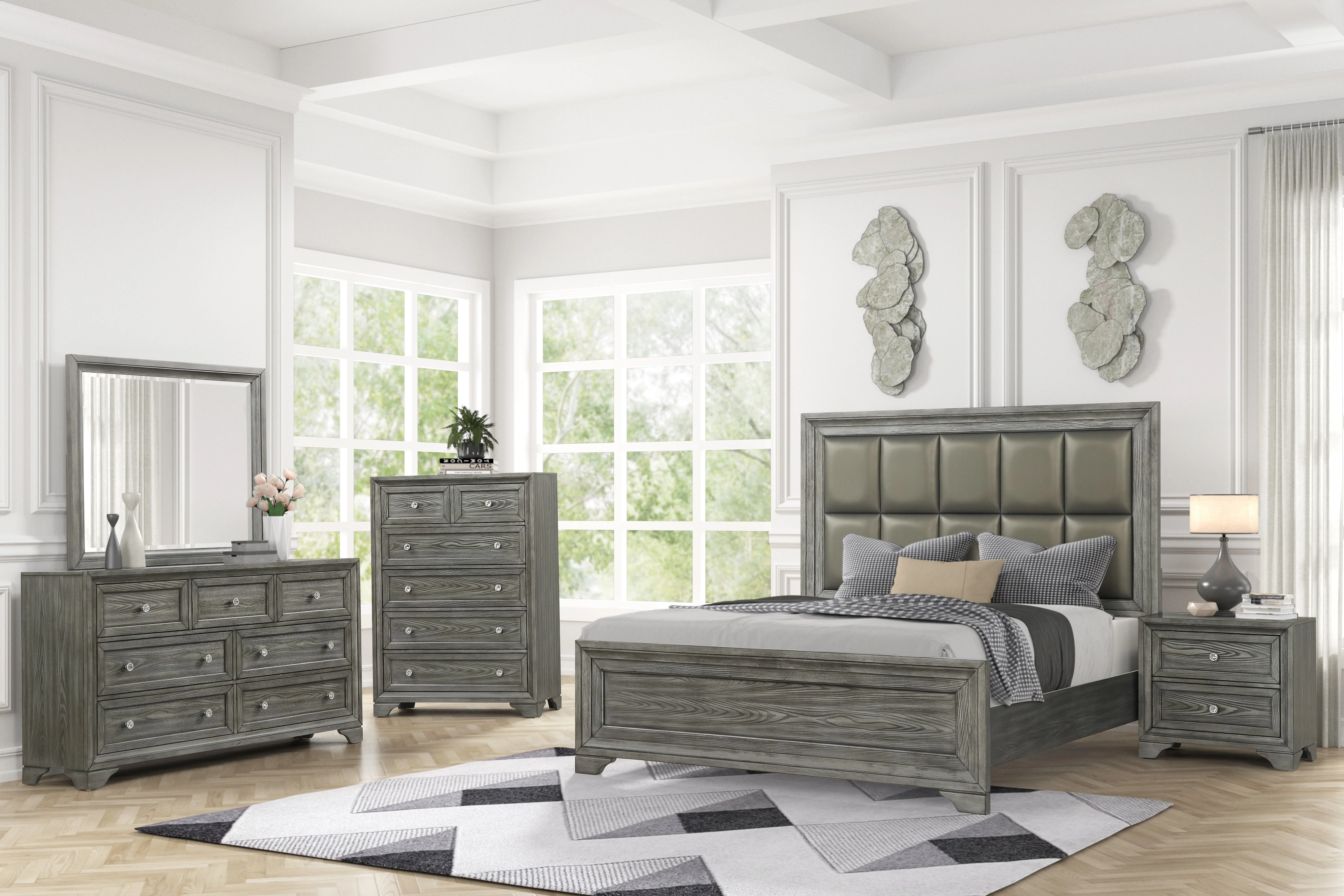 2063-transitional-3-drawer-nightstand-with-usb-charging-ports-in-gray-finish-2.webp Transitional 3-Drawer Nightstand with USB Charging Ports in Gray Finish