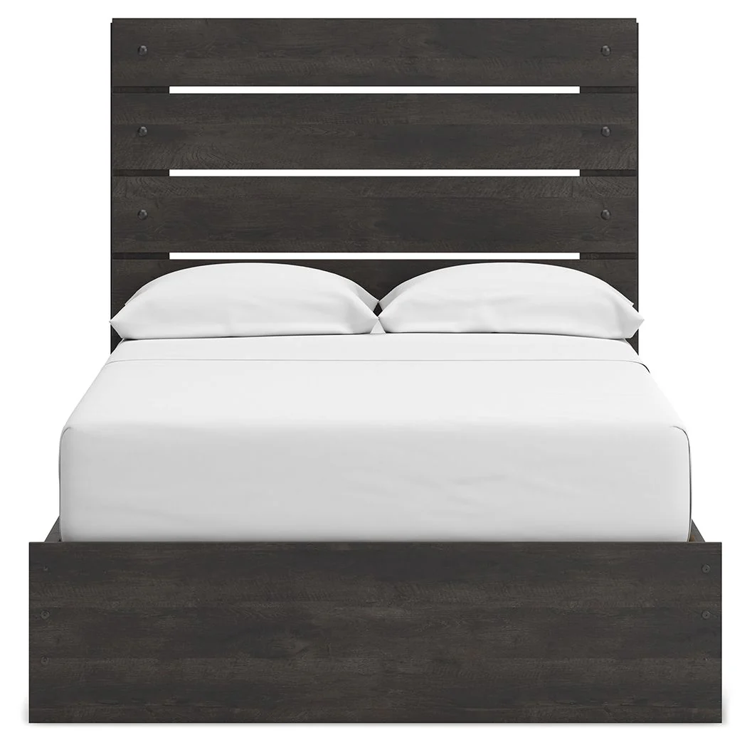 Hollivern - Panel Bed With Storage